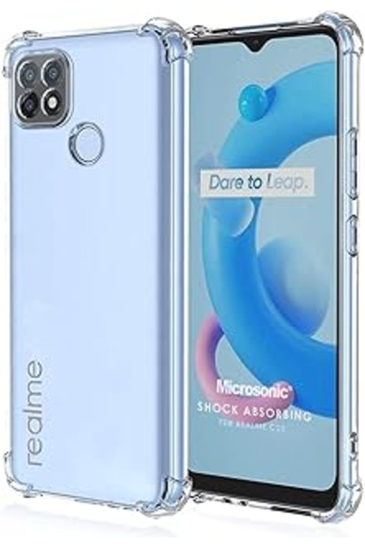 Karachil Microsonic Realme C25 Için Kılıf Shock Absorbing Şeffaf [Realme C25 Ile Uyumlu Kılıf - Şeffaf]