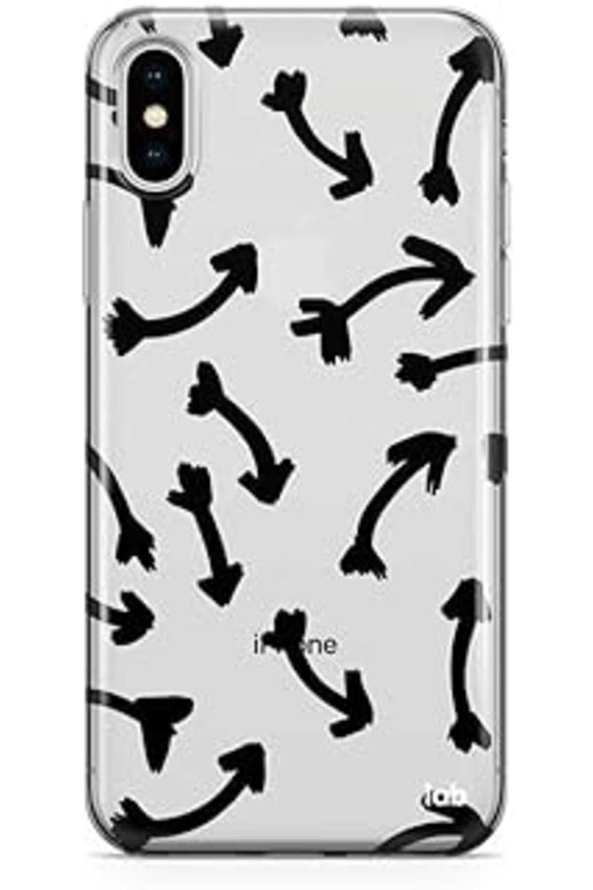 Pazarcan Caseslab Iphone Xs Max Şeffaf Telefon Kılıfı - Marker Arrows