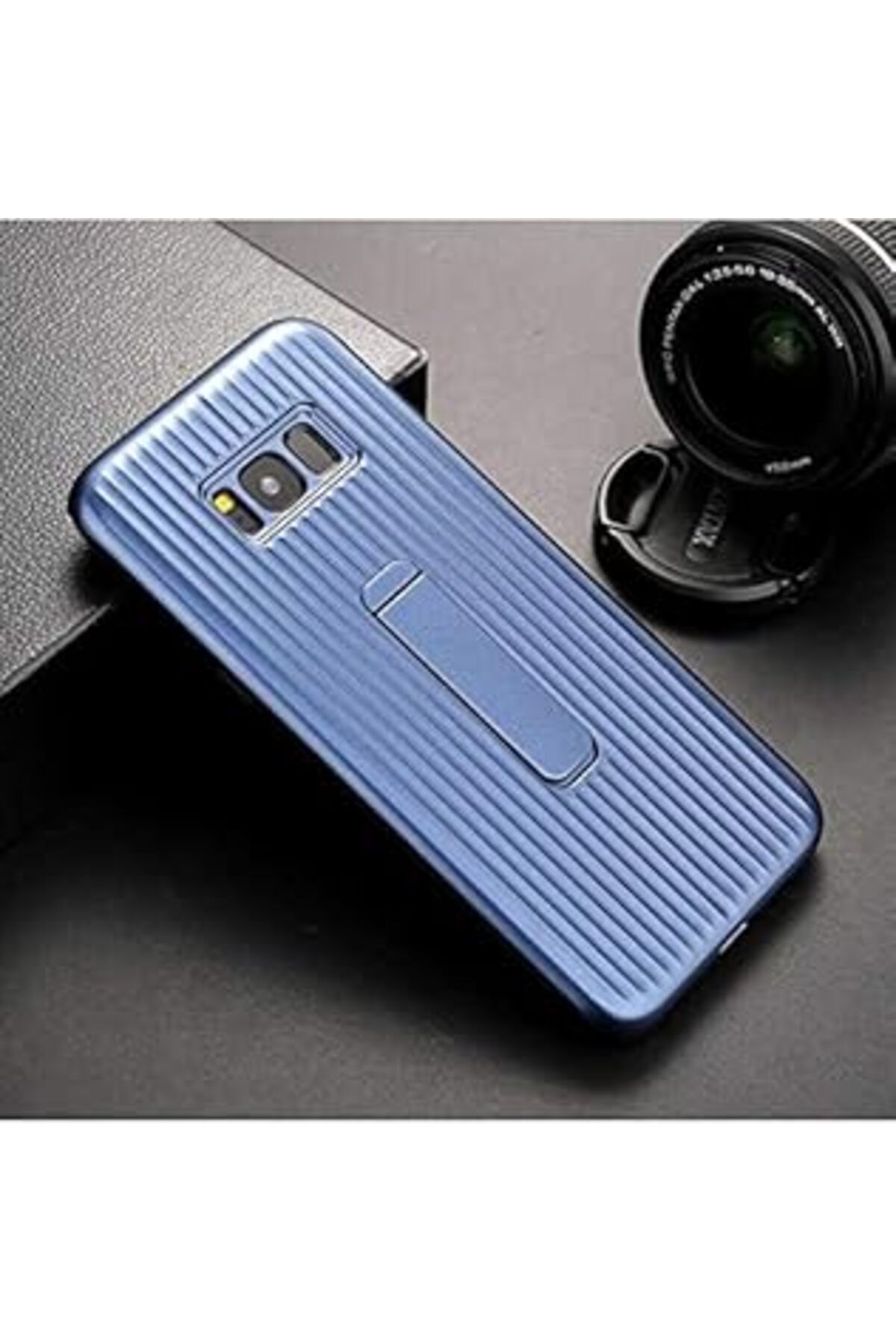 Pazarcan Zore S8 Plus Dark Blue Sert Silikon Kapak