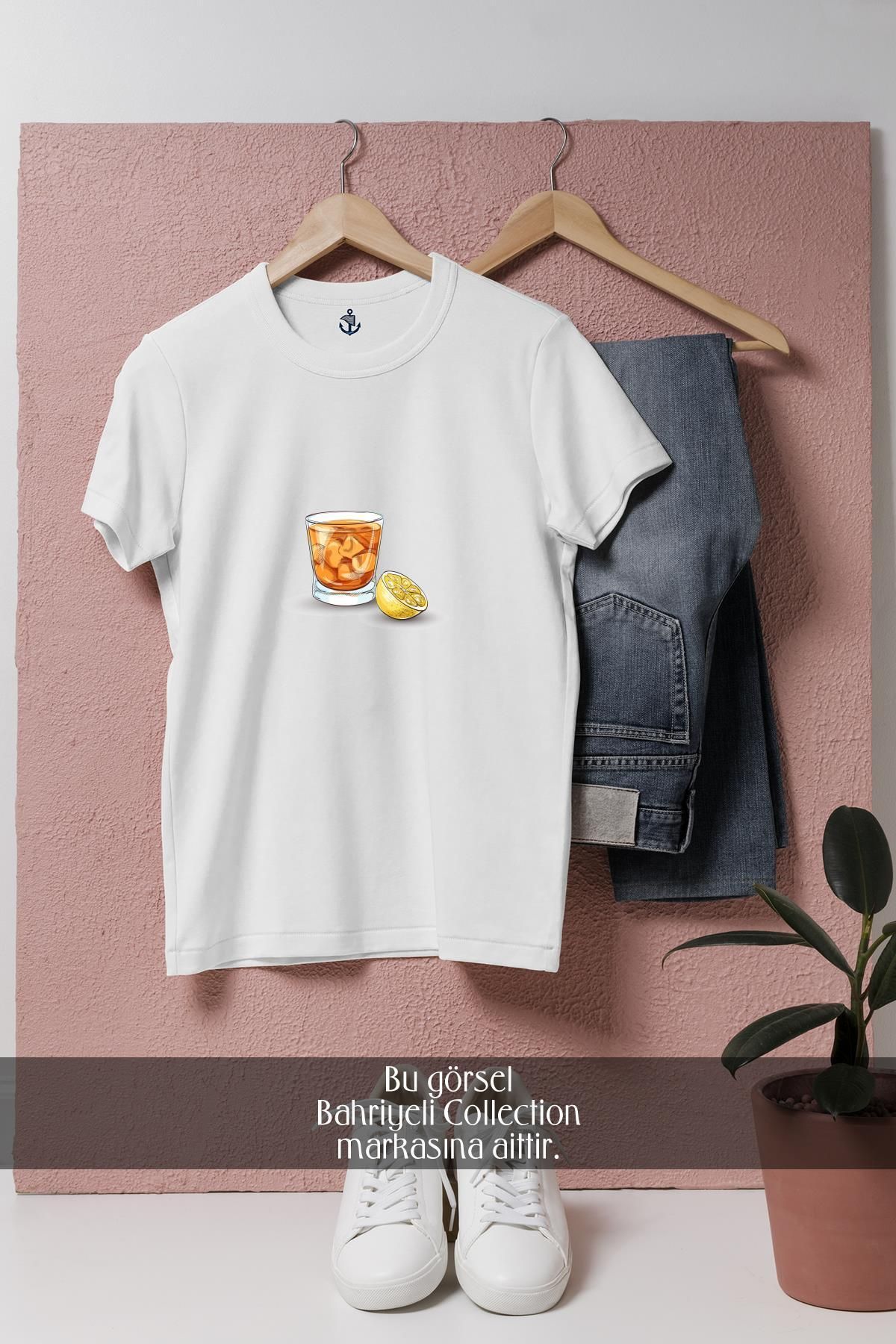 Bahriyeli Collection Oversize Godfather Cocktail Stinger Negroni Vodka Tasarımlı Unisex T-Shirt