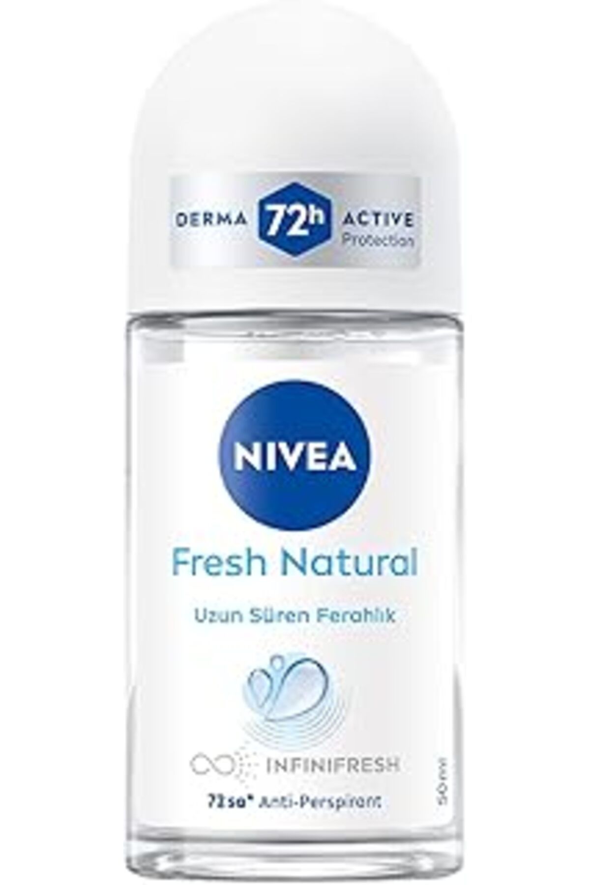 Karachil Kadın Roll On Deodorant Fresh Natural 50 Ml, 72 Saat Anti-Perspirant Koruma,Okyanus Özleri,Alkolsüz