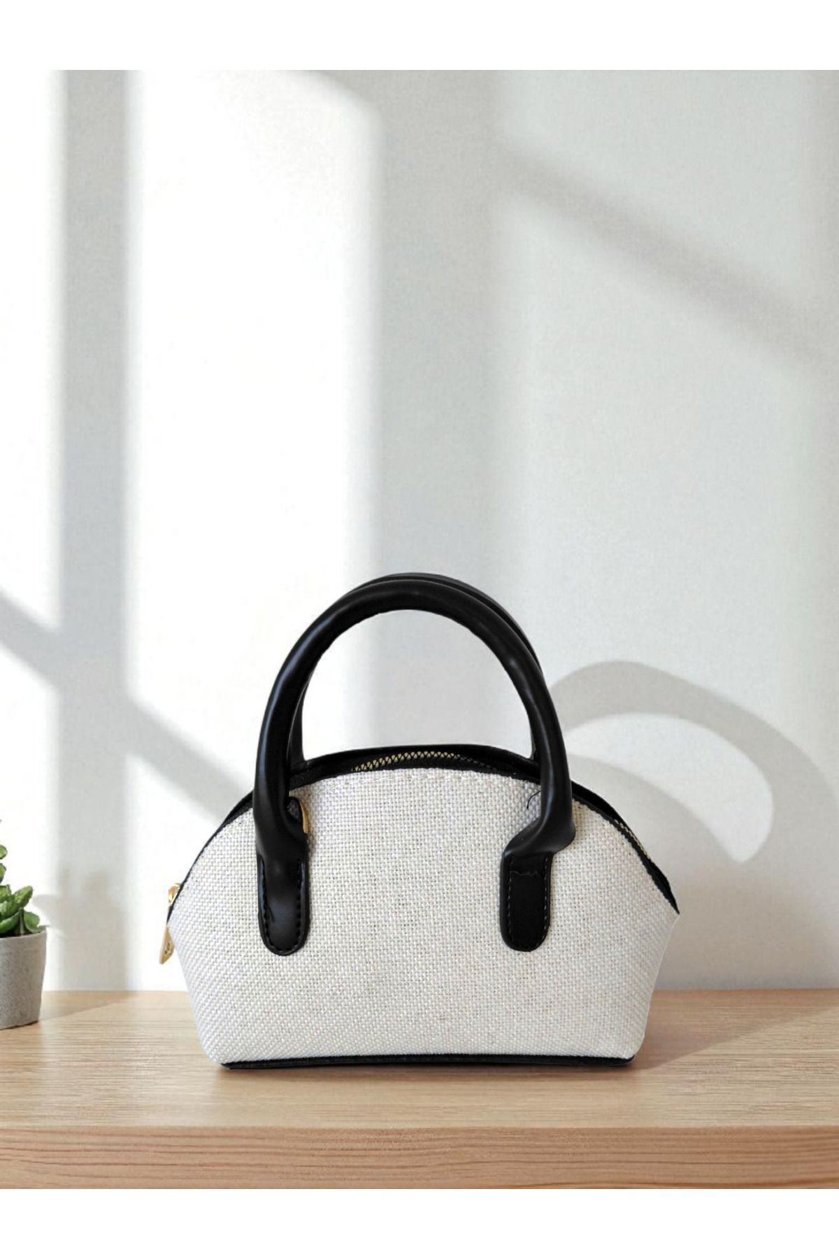 TUBAG SHOP HASIR ASKI VE KAPAMA KISMI DERİ DETAYLI MİNİ KADIN EL VE OMUZ ÇANTASI