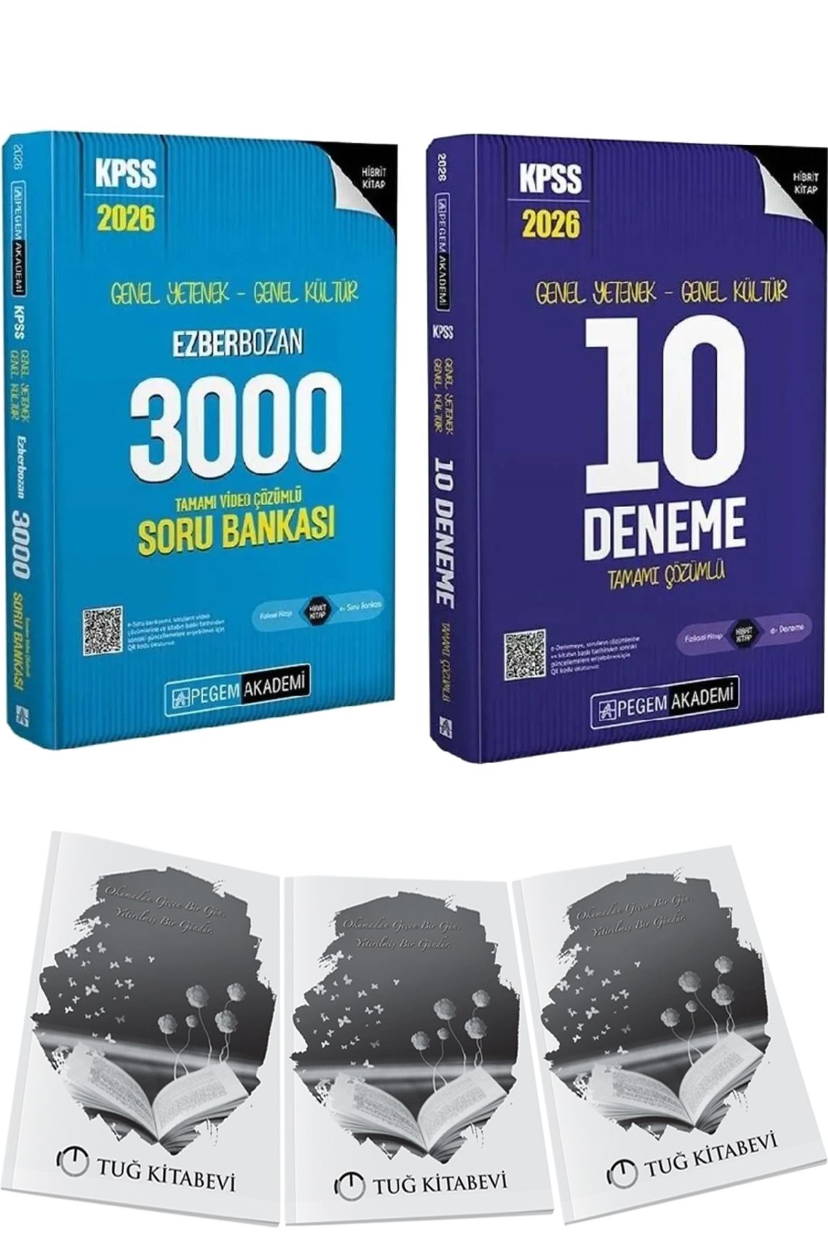Pegem Akademi Yayıncılık 2026 KPSS Ezberbozan 3000 Video Çözümlü Soru Bankası - Çözümlü 10 Deneme + 3 Deneme Hediye