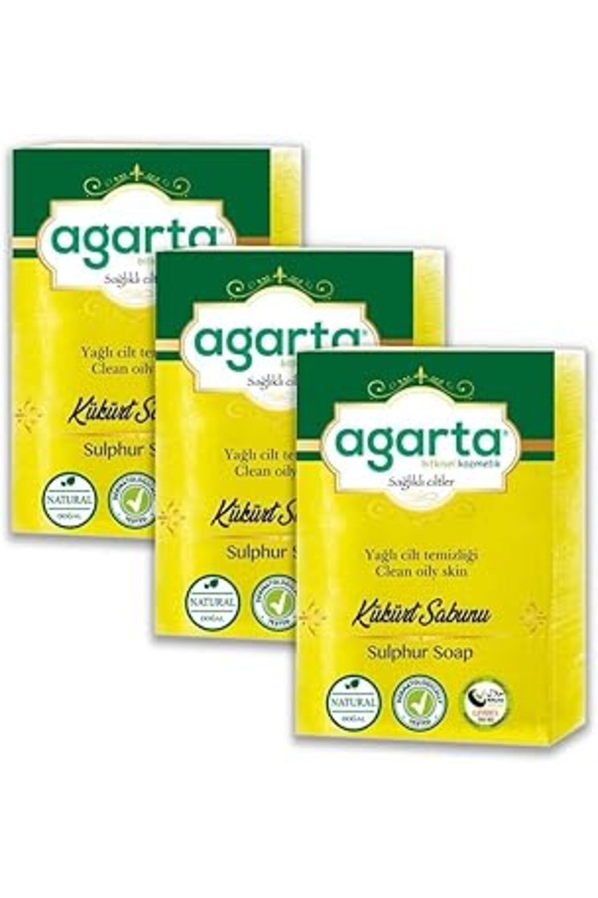 Karachil Agarta Kükürt Sabunu Doğal 150 gr 3 Adet