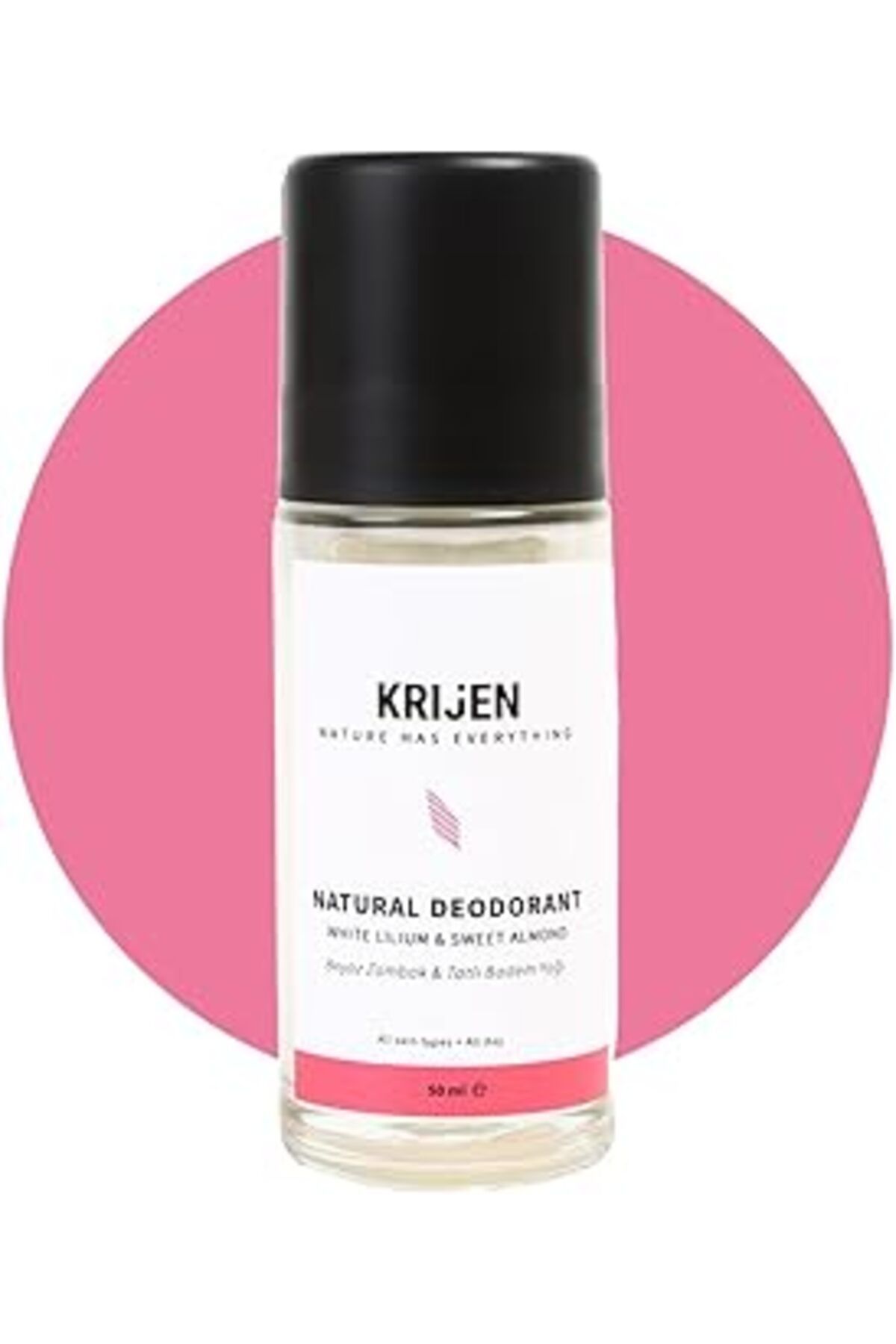 Qedii Beyaz Zambak & Tatlı Badem Roll-On Deodorant 50 Ml - Bitkisel Ter Kokusu Önleyici