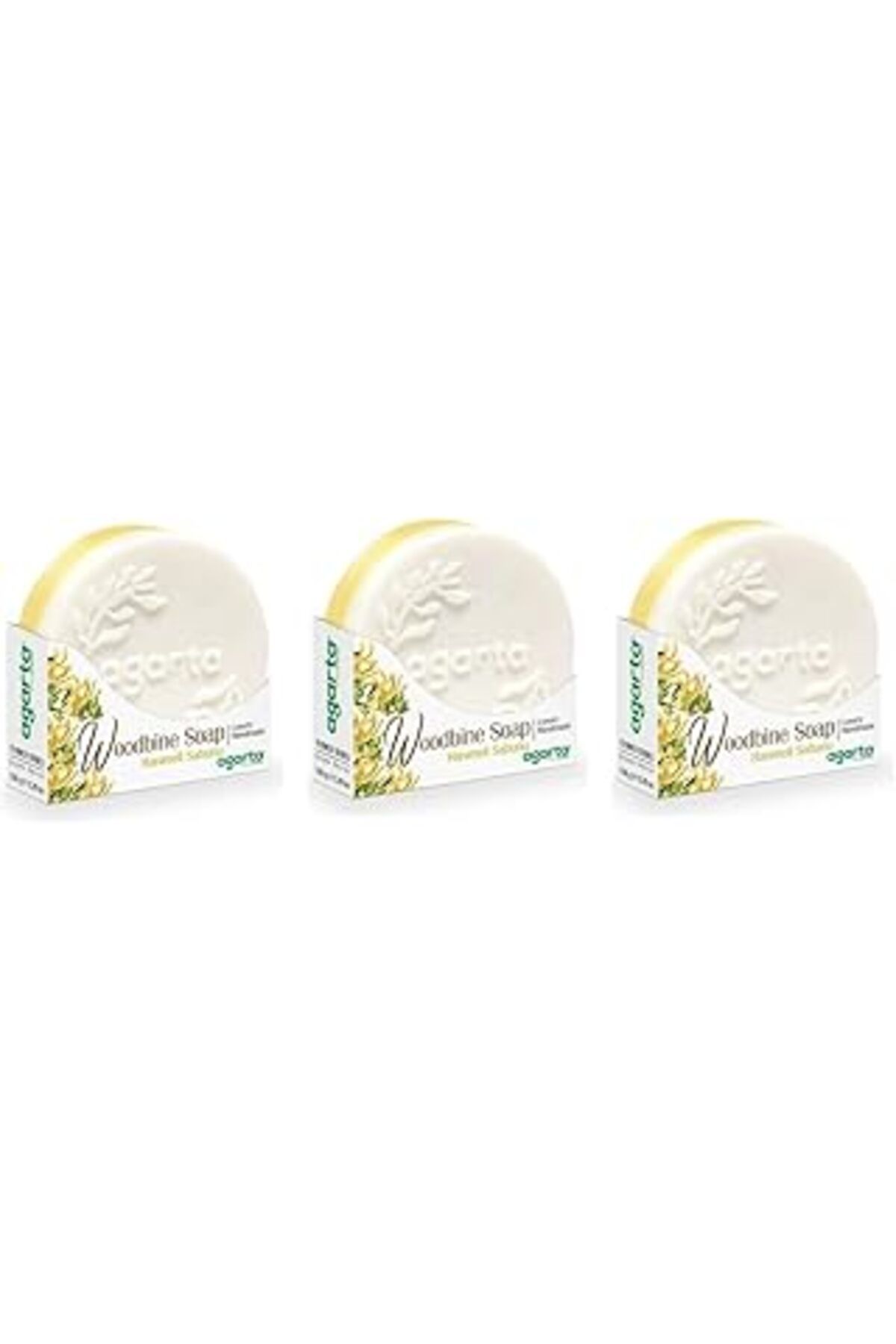 Mu Art Ahşap Doğal Hanımeli Sabunu 150 Gr X 3 Adet