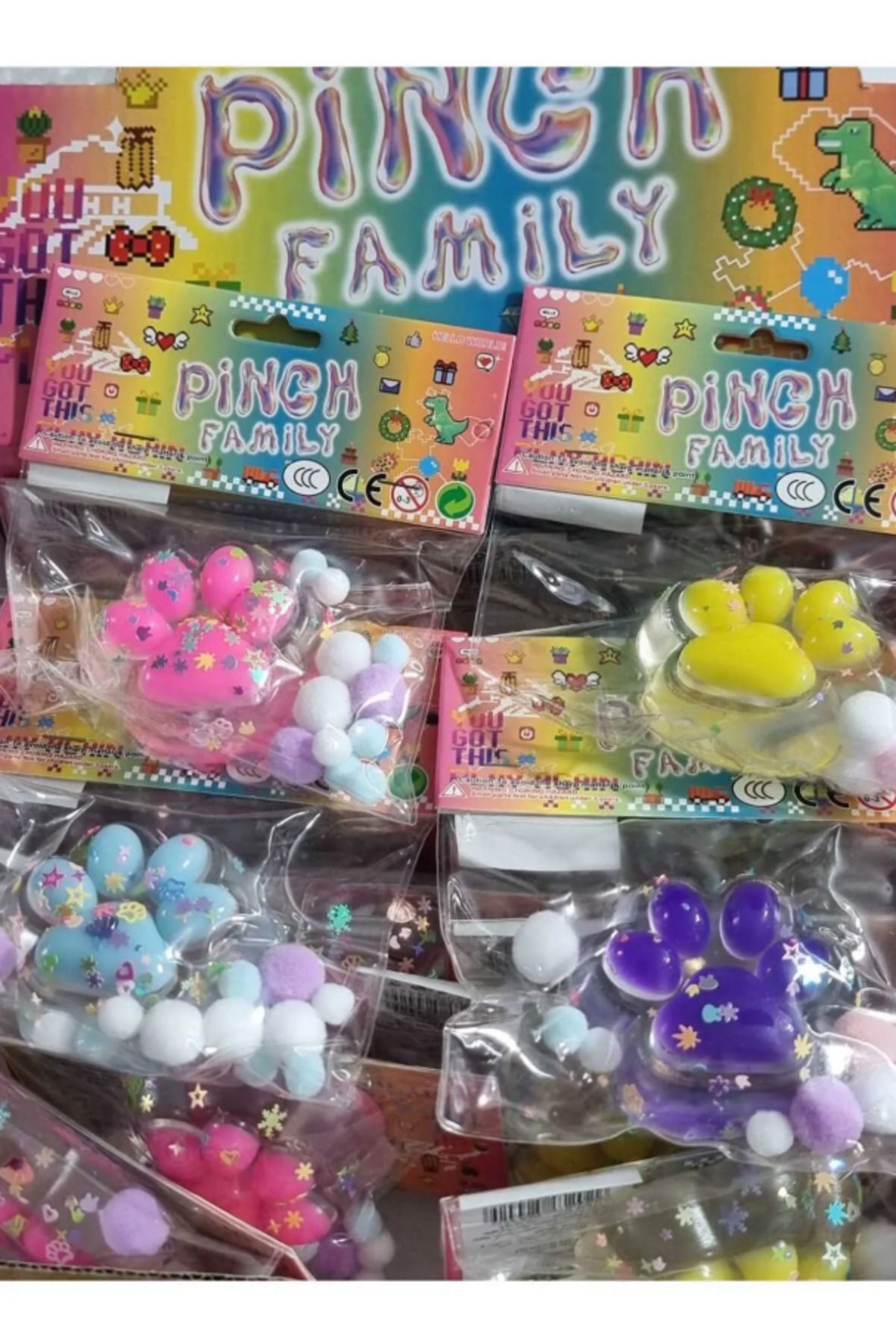 FUBA Aksesuar Kedi patisi taba sukuşi squishy stres oyuncağı yumuşacık jel oyuncak skuşi