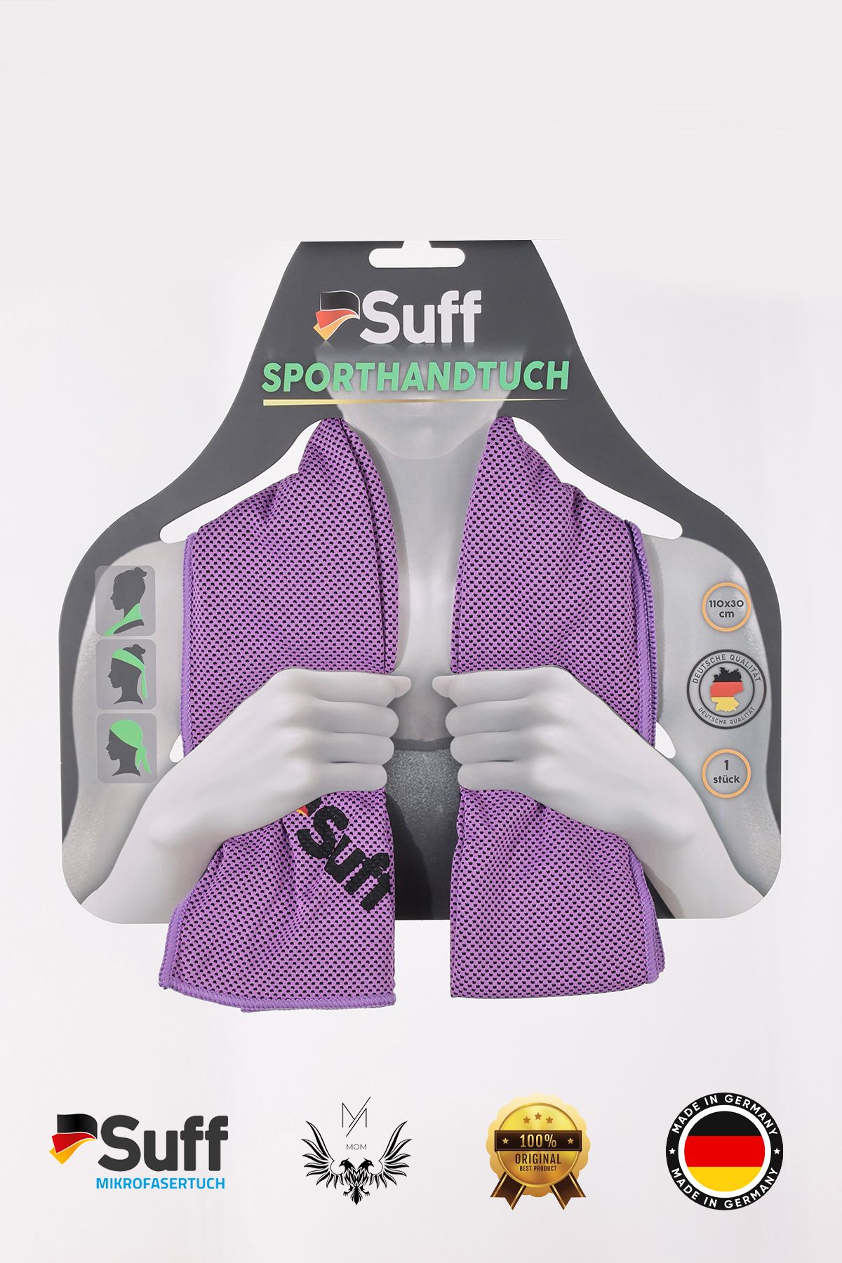 Suff Manavgat Oto Market Sporcu Soğutma Havlusu 110x30cm Süper Emici Şok Kuruma (1 ADET)