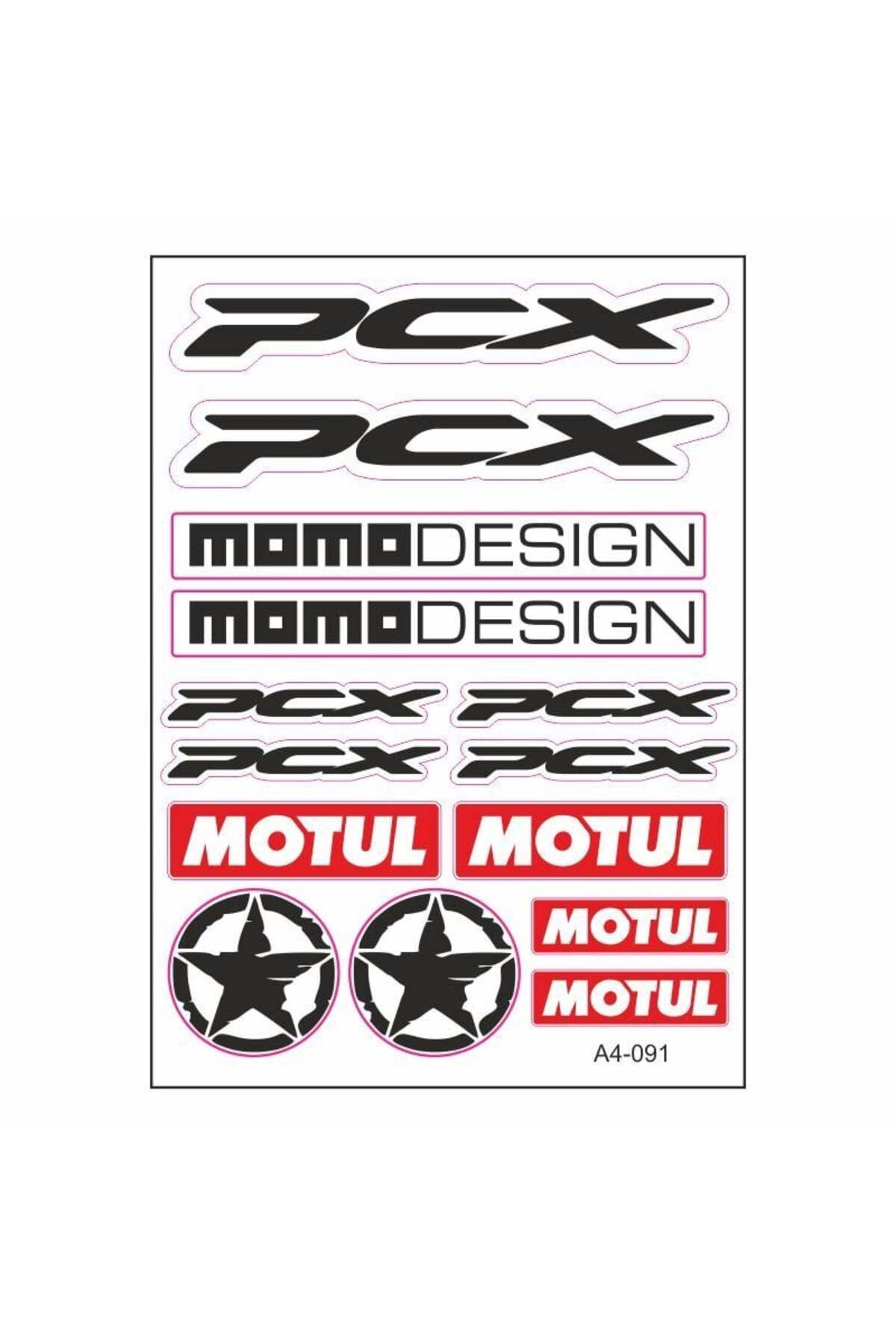 Gogo A4 Sticker Set Siyah 091 - Honda PCX