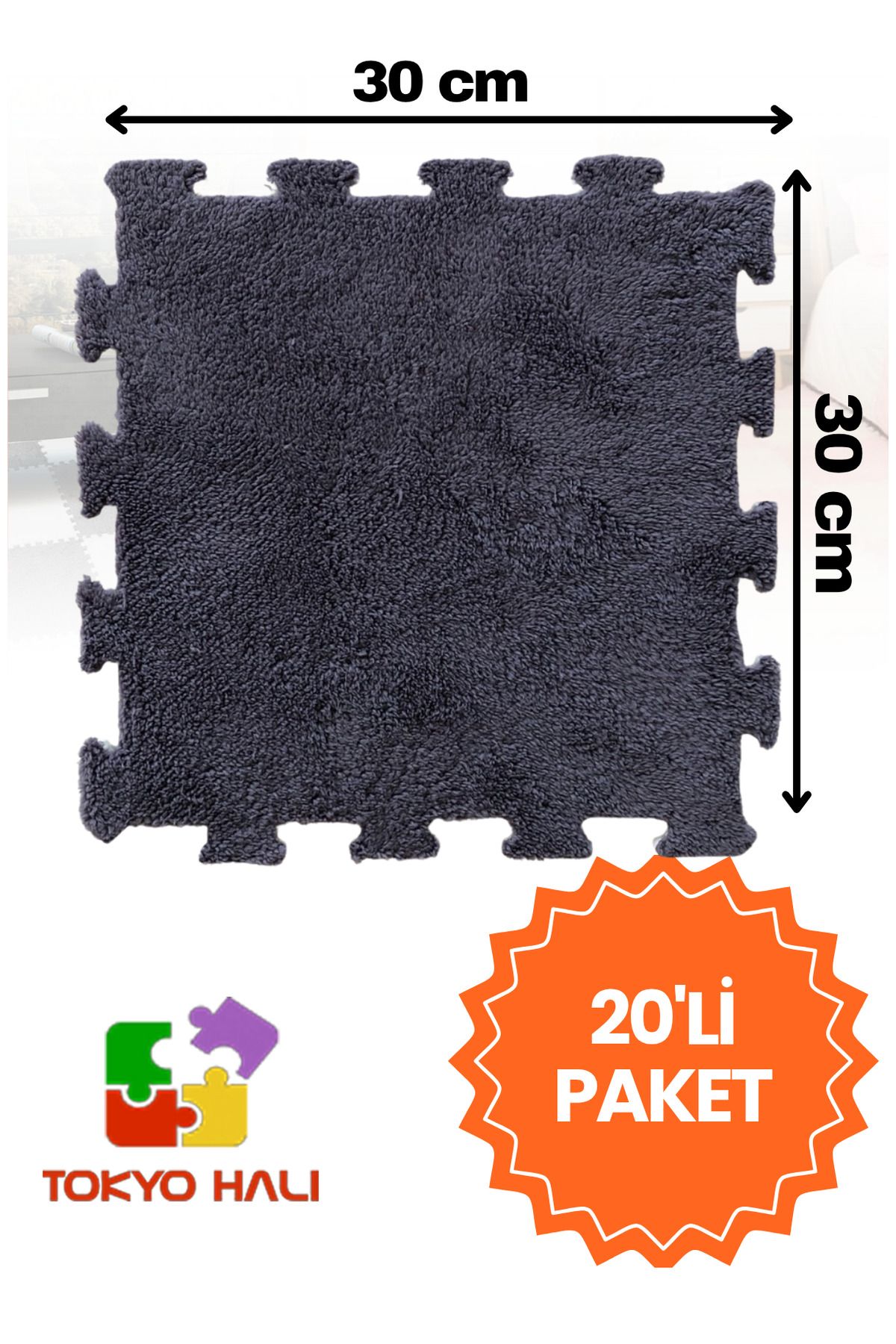 Tokyo Halı Puzzle Halı, Kendi Tasarımını Oluştur, Yapboz Halı, Peluş Halı