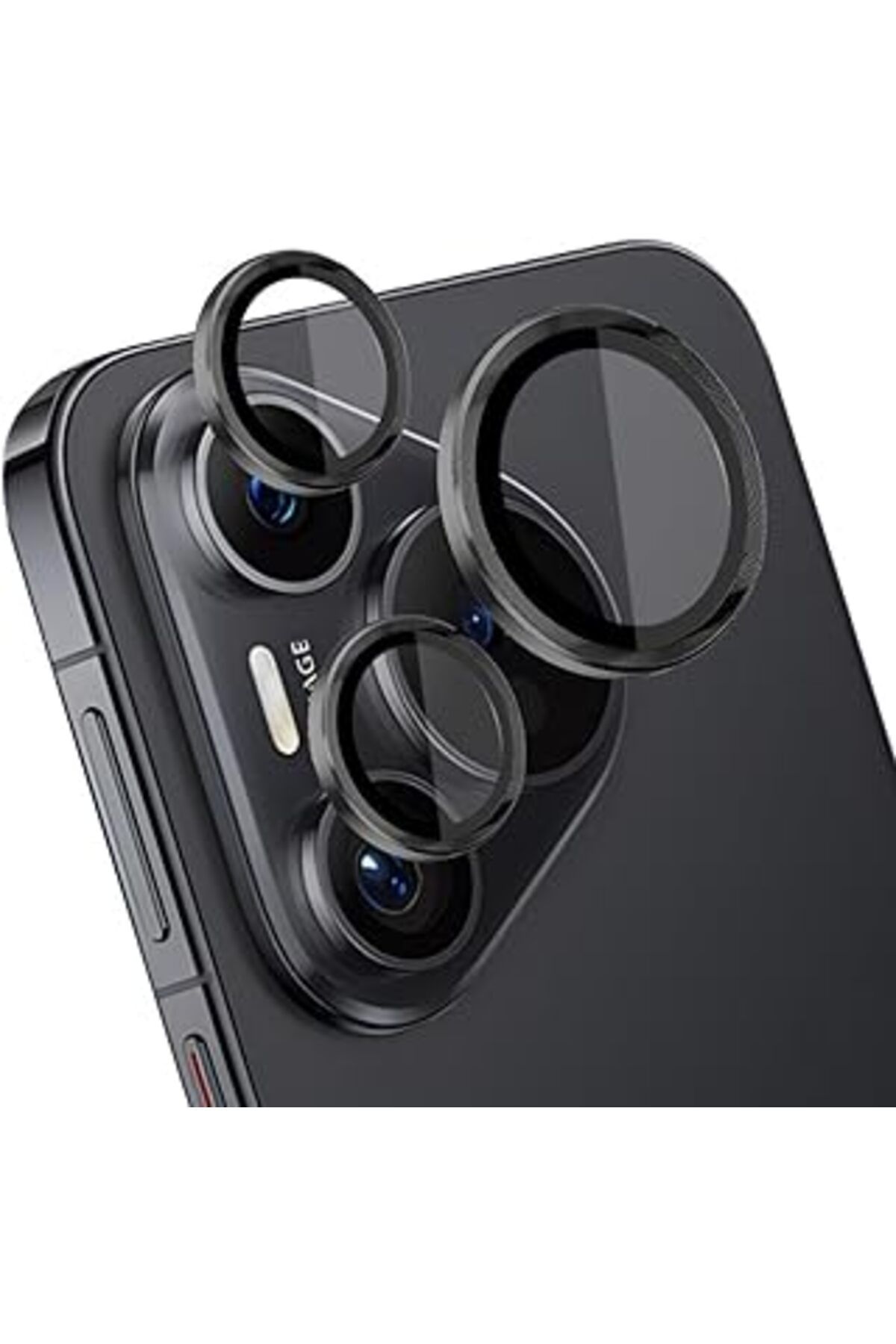 NETWORK ART Microsonic Huawei Pura 70 Tekli Kamera Lens Koruma Camı Siyah