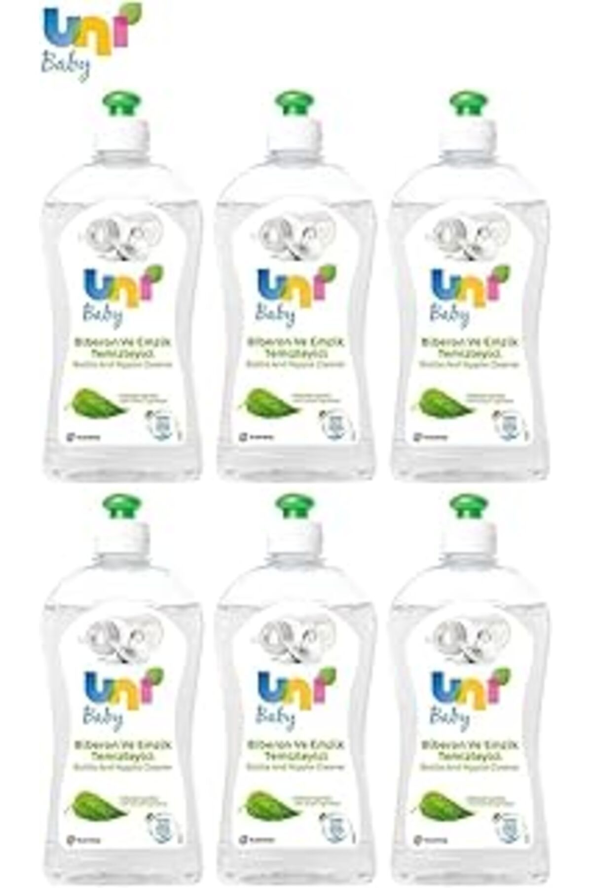 Qedii Uni Baby Biberon Ve Emzik Temizleyici 500Ml (Yeni) 6 Lı Set