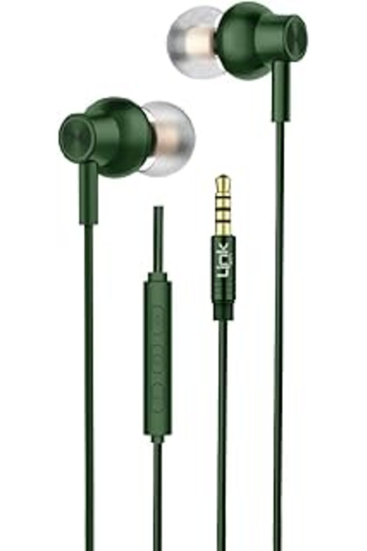 Pazarcan Linktech H71 Ekstra Bass 3.5Mm Kulak İçi Kablolu Kulaklık Yeşil