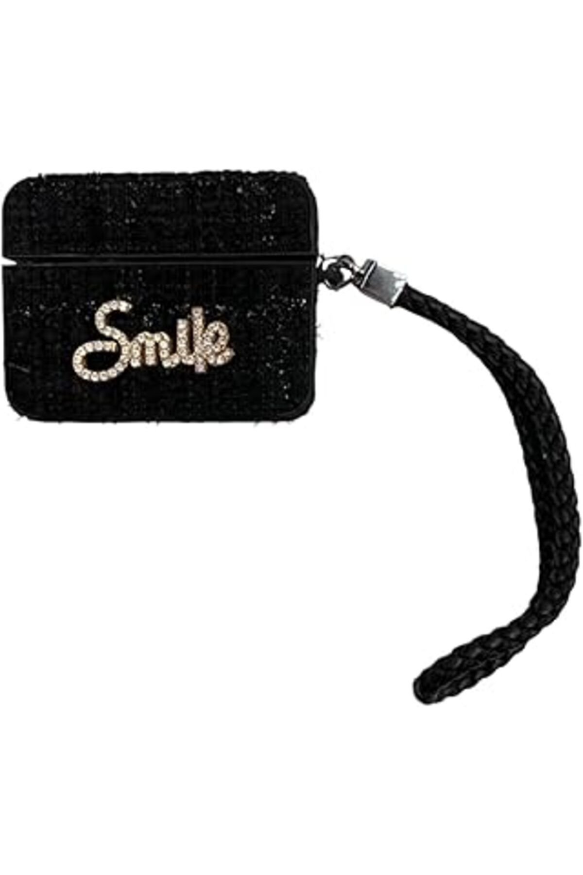 Pazarcan Bause Pro/pro 2 Ile Uyumlu Kumaş Dokulu Taş Detaylı Askılı Kılıf – "smile", "goodluck" Ve Ayıcık Fi