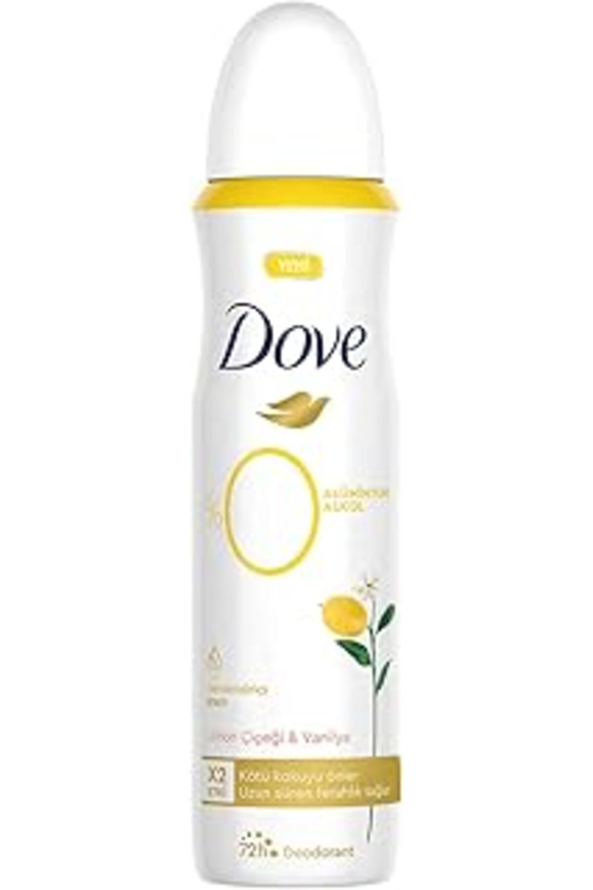 Karachil Dove Kadın Deodorant%0 Alüminyum Limon Çiçeği & Vanilya 150Ml