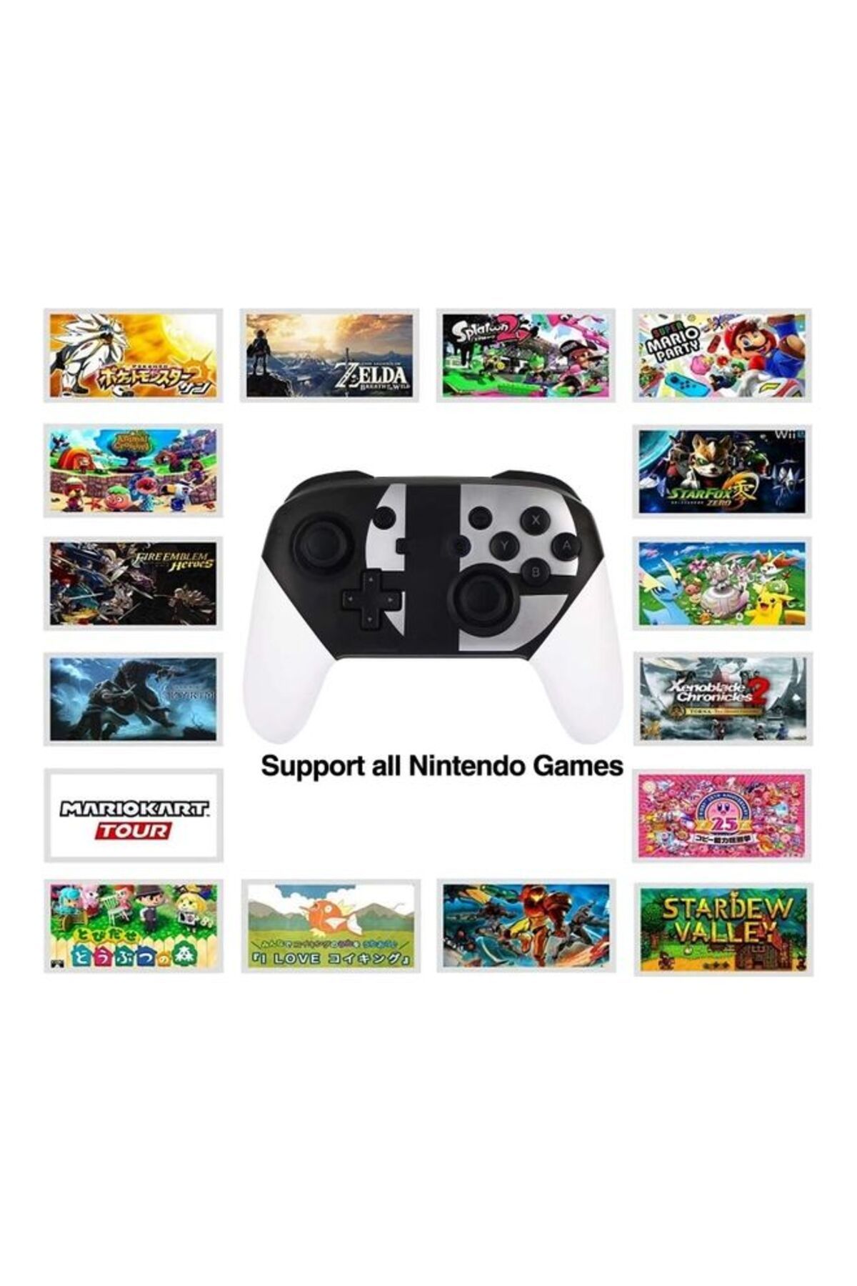 COOYA-وحدة تحكم Switch Pro مع وظيفة NFC ووظيفة الإيقاظ - لاسلكية، وحدة تحكم ألعاب لاسلكية 5