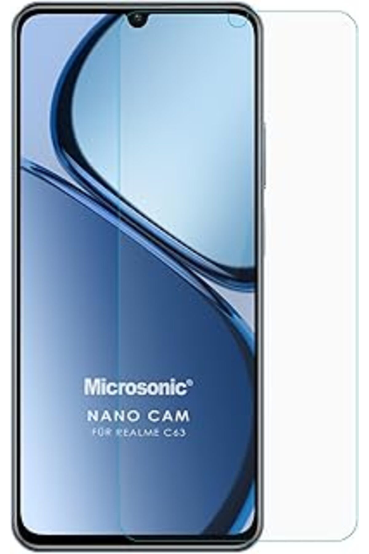 Pazarcan Microsonic Realme C63 Nano Glass Cam Ekran Koruyucu [Realme C63 Ile Uyumlu Ekran Koruyucu - Şeffaf]