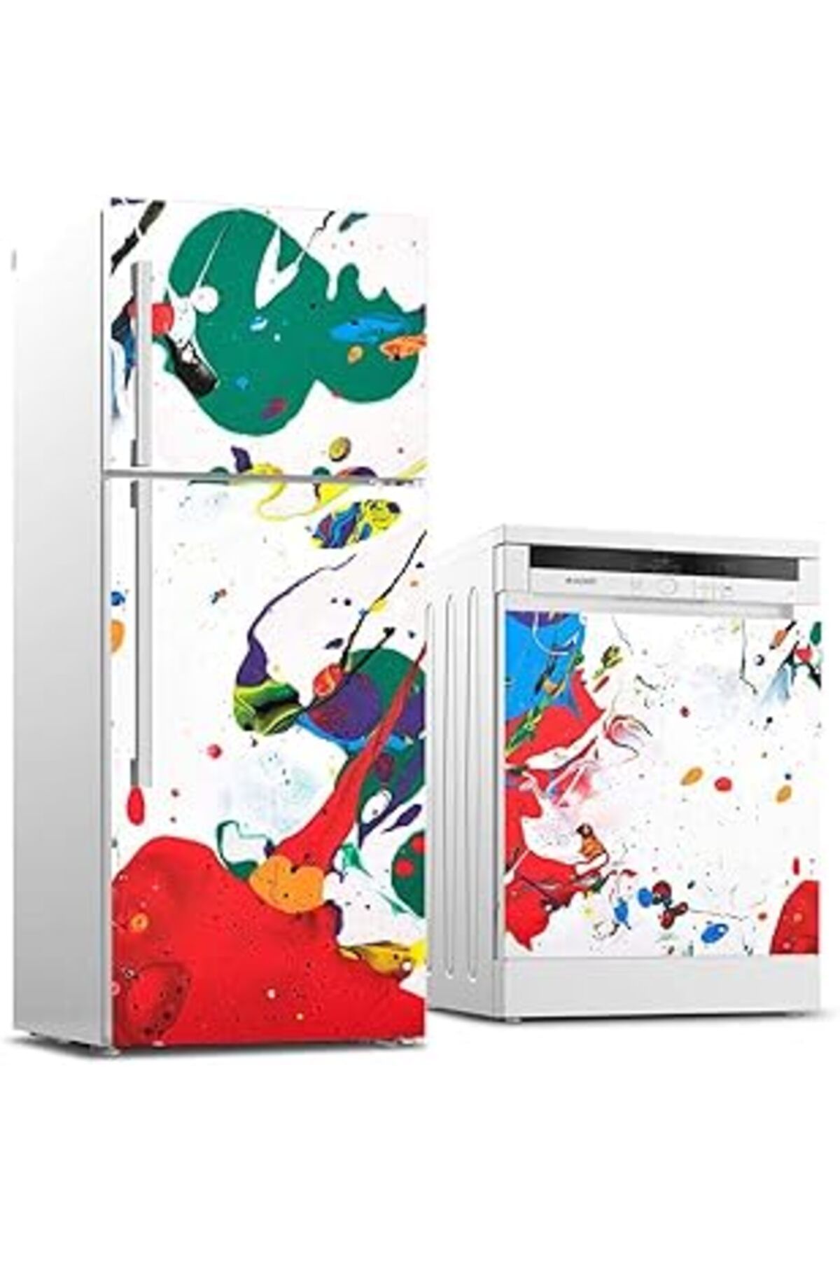 Karachil Buzdolabı Ve Bulaşık Makinası Beyaz Eşya Sticker Kaplama Boyama