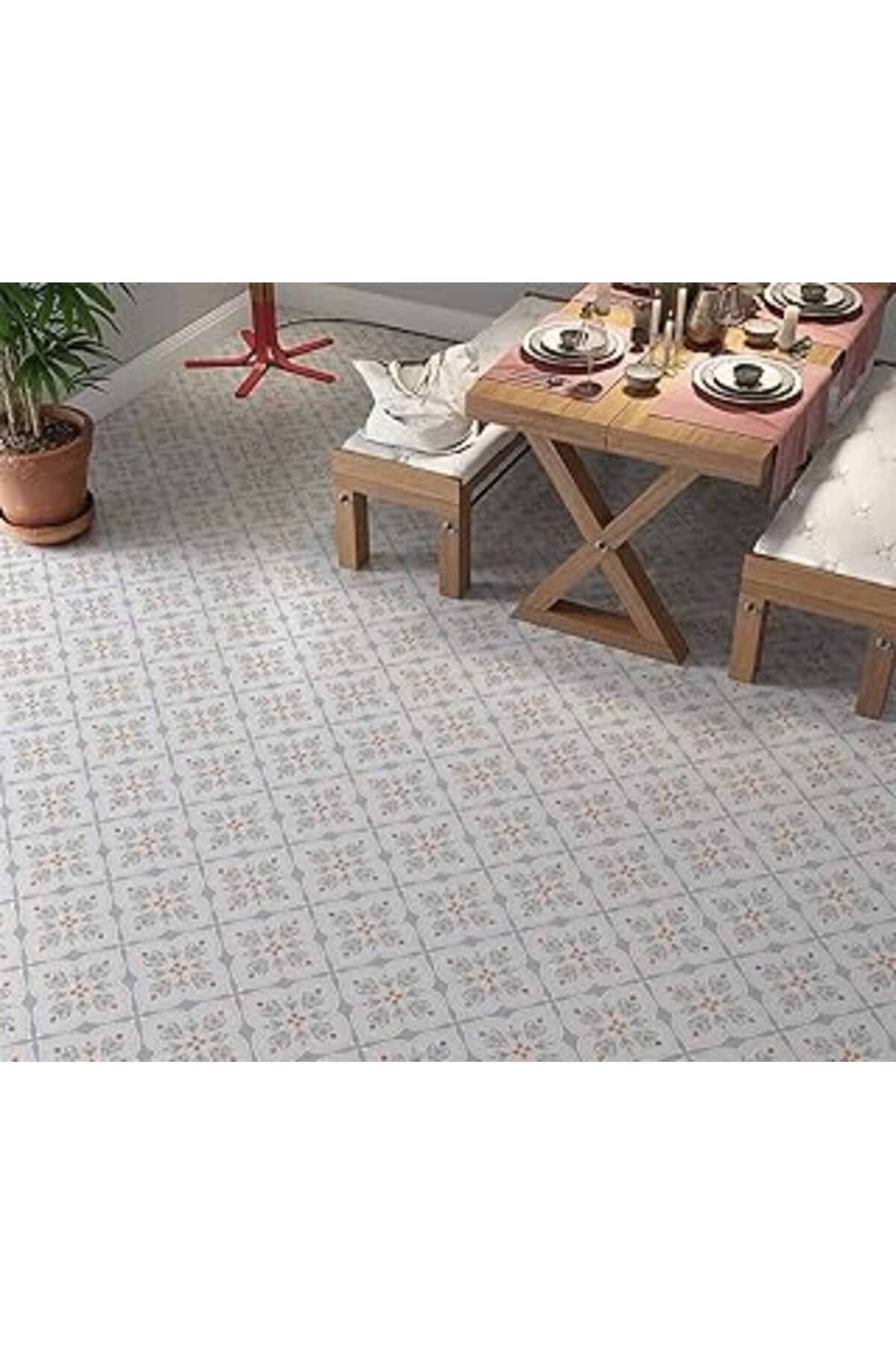 Karachil Stickerart Yer Kaplama Zemin Kaplama Folyosu 65X130 Cm Motifs Floor