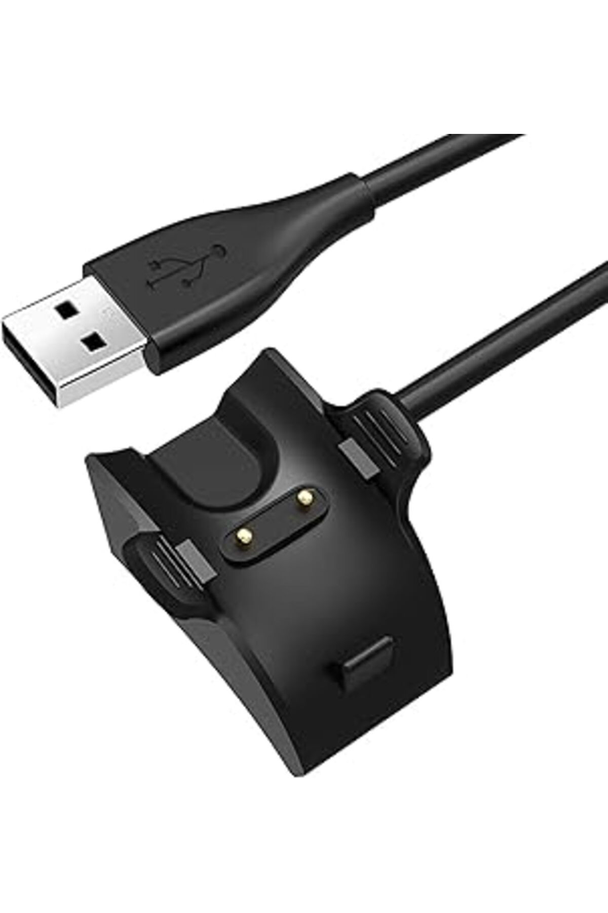 Mu Art Ahşap Band 4 Pro Için Uyumlu Manyetik Usb Şarj Kablosu Siyah [Band 4 Pro Ile Uyumlu Şarj Kablo