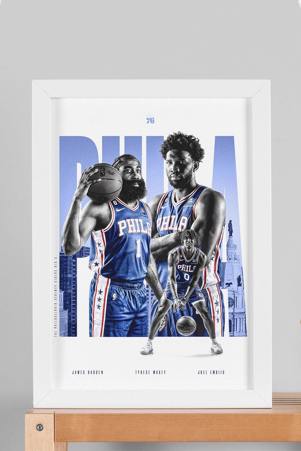 Saturn James Harden Çerçeveli Tablo - Basketbol NBA Posteri Tablo