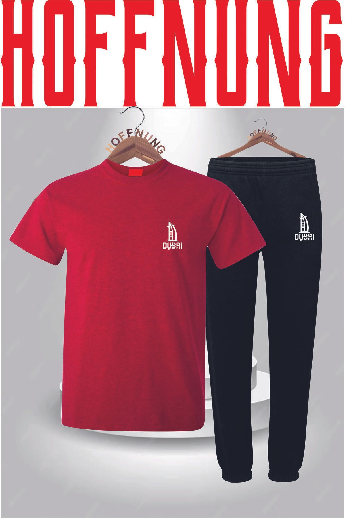 HOFFNUNG Full Pants Bubaı Burjslsrsb 1 Colour Baskılı Hoffnunf Full Pants Yazlık Takım