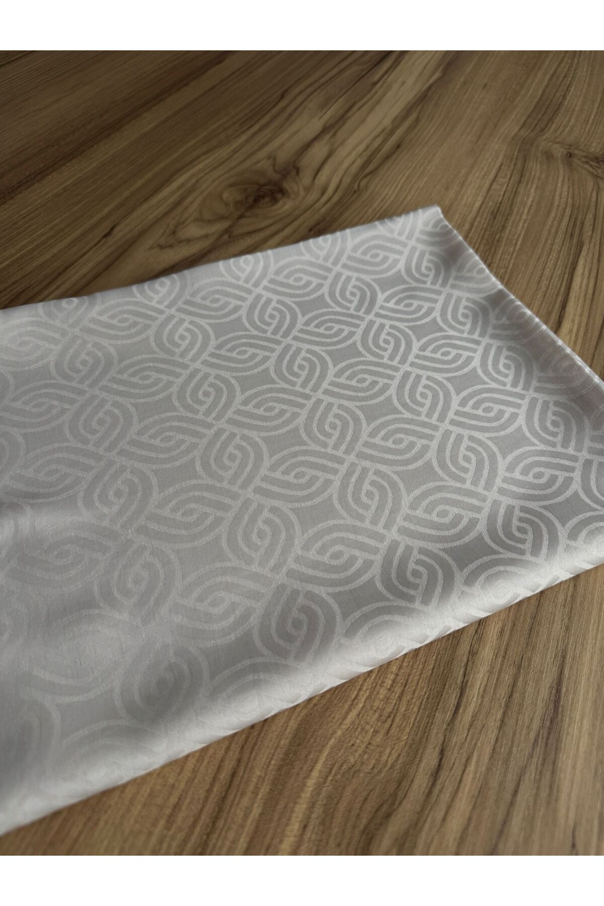Degs Scarf Jakar Şal Çiçeksi Desenli İpeksi Şal Bej