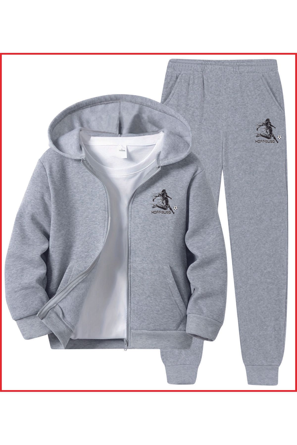 HOFFNUNG FULL ZIP WIFE LIFE NEW GREY oversize sportswear