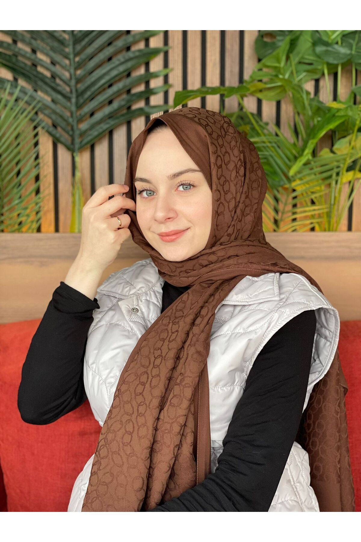 Emproyal Çikolota-Kahve Emproyal Native Series Lyocell Şal
