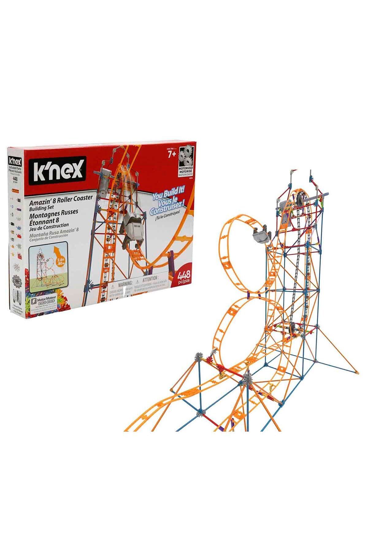 Feyza Oyuncak KNEX Amazin 8 Motorized Roller Coaster 448 Parça Yapı Seti