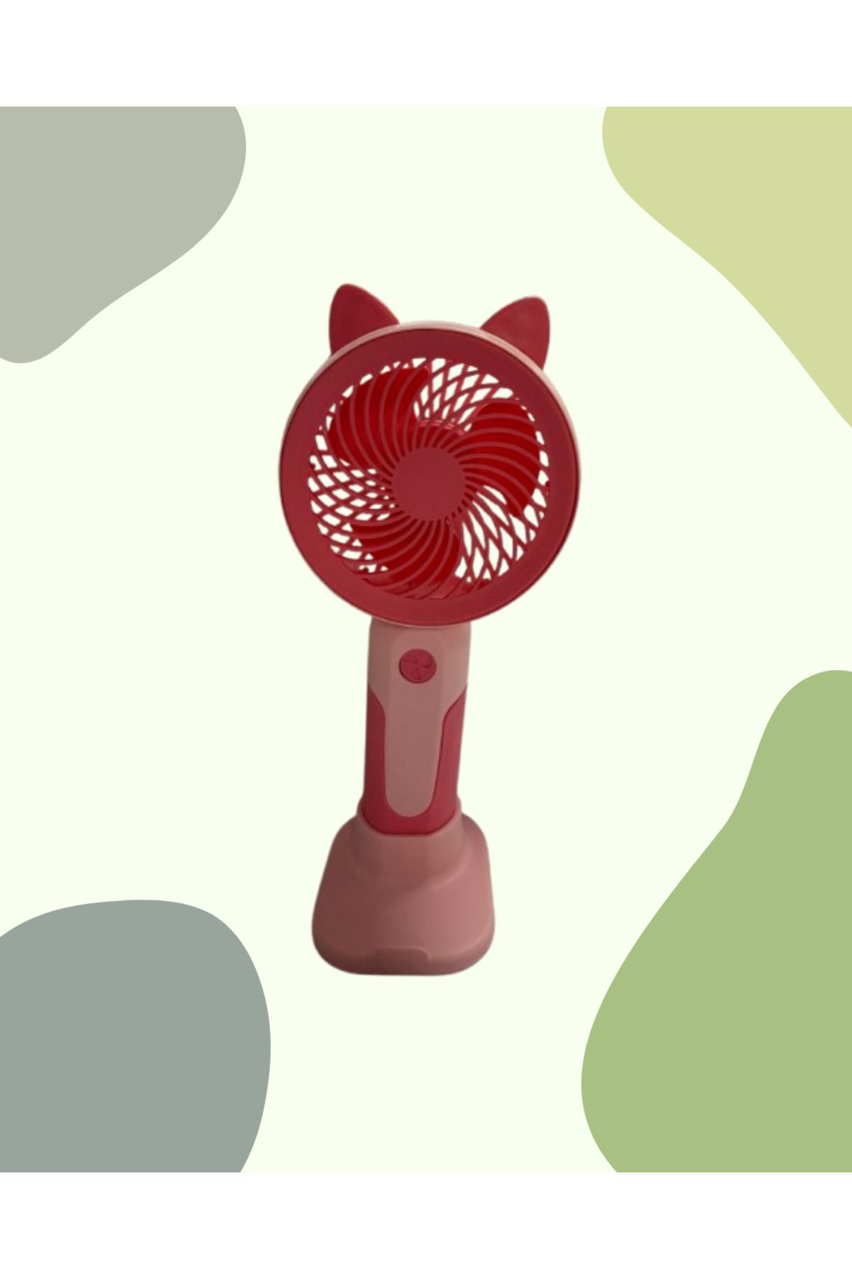 TGB Mini Fan Masaüstü Taşınabilir Telefon Stantlı Vantilatör 2si 1 Arada Taşınabilir Masaüstü Fan ŞARJLI