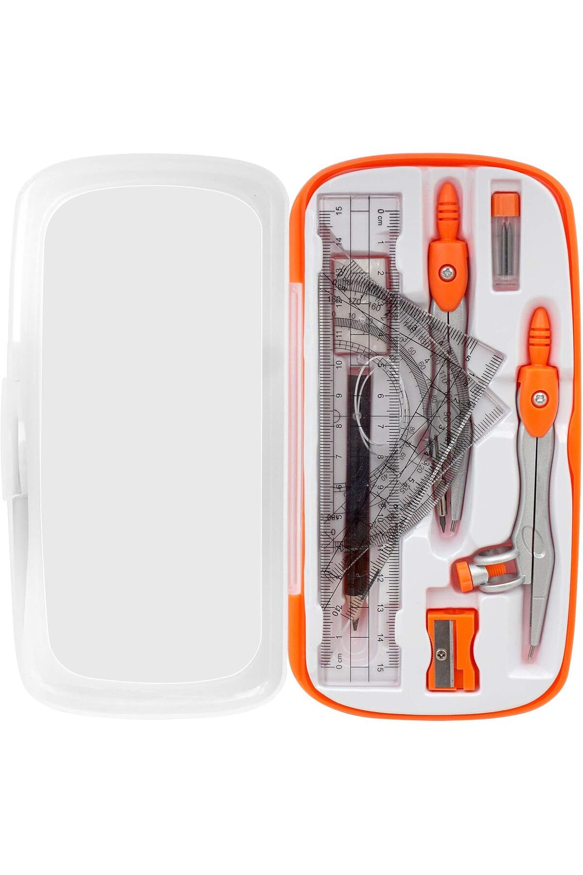 Lumely-Geometry Compass Set,with Maths Protractor Set Squares Ruler and More,for Students Starters 7