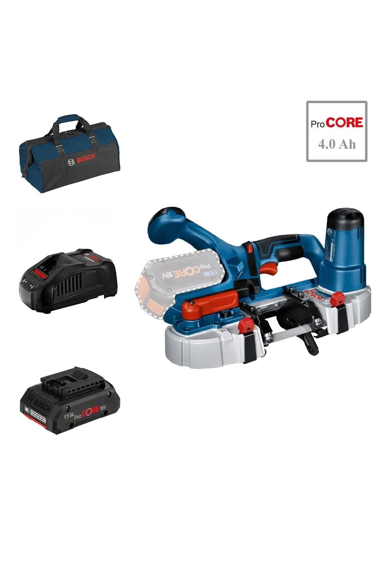 Bosch GCB 18V-63 1x4 Ah ProCore Akülü Bant Testere Makinesi Bez Çantalı