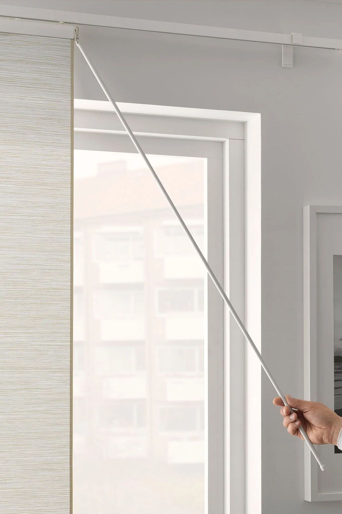 Binbirreyon Panel Perde Çekme Çubuğu Metal Çubuk 110cm Halkalı KD015