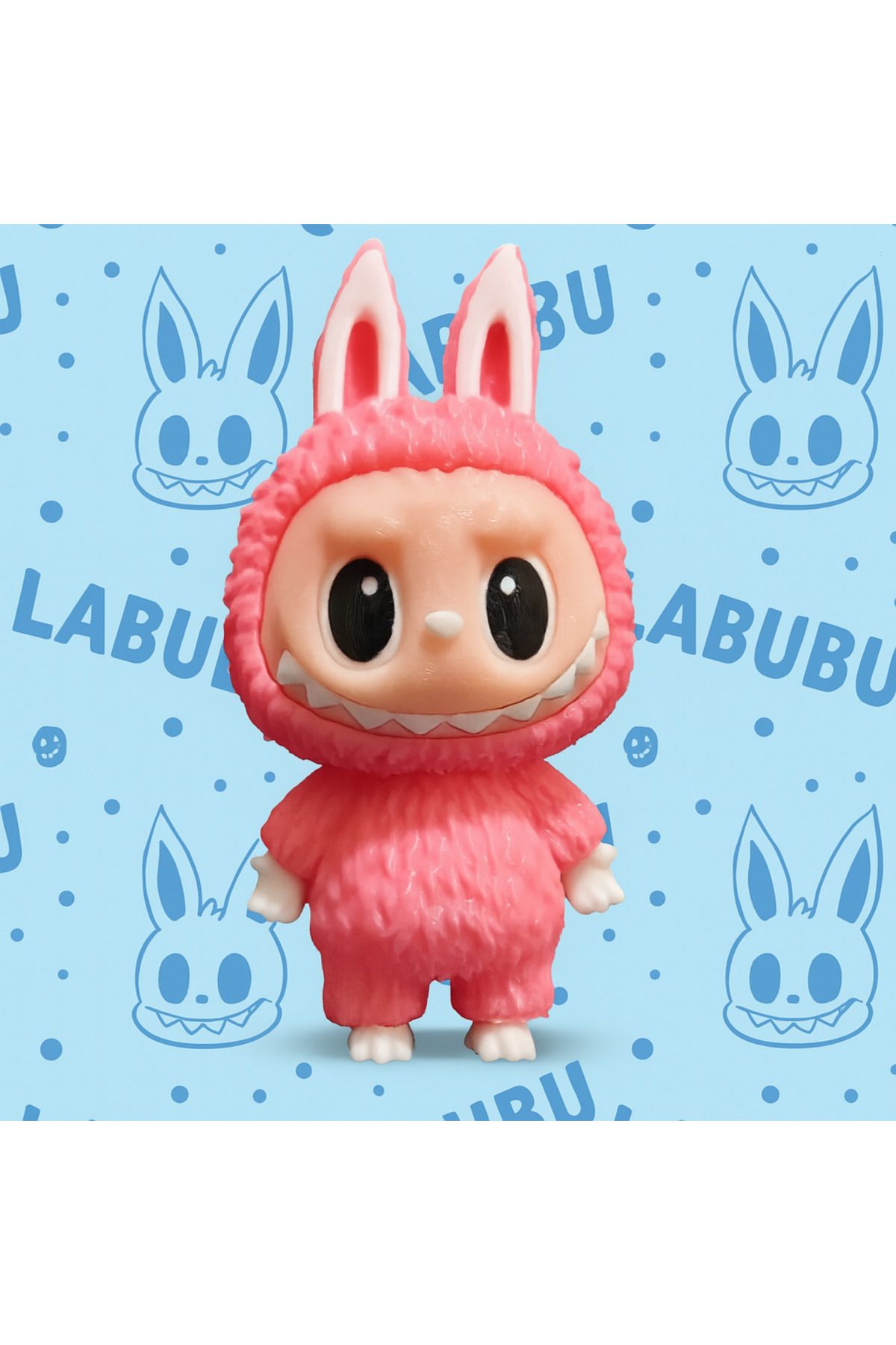 Owl Global Dev Labubu Bebek Pembe Renk 14cm Plastik Figür
