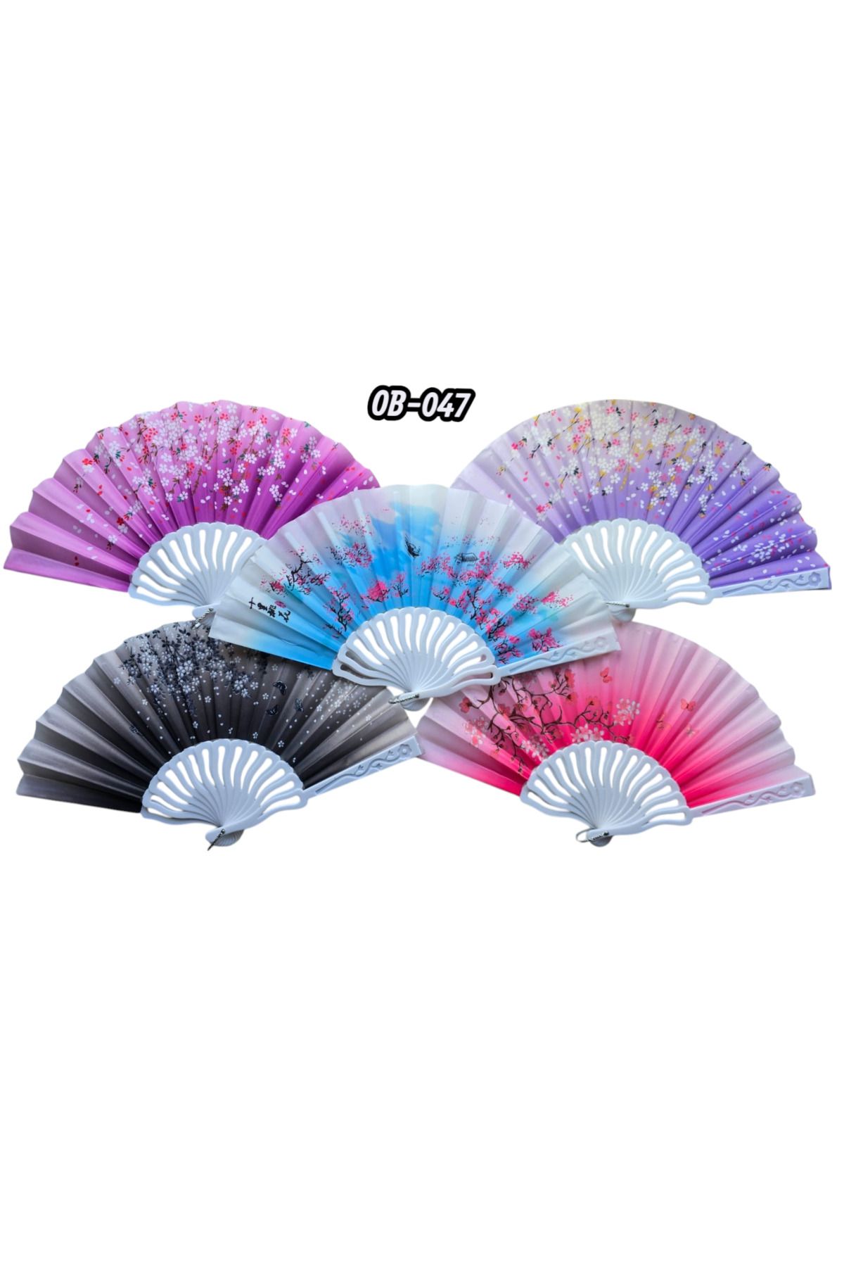Acousticworld Plastik Kumaş Yelpaze 12'li Karışık OB-047