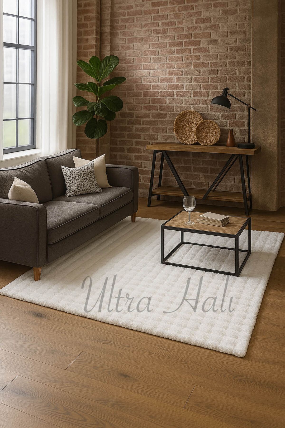 TALYA HALI Ultra Fluffy Serisi Tavşan Tüyü Peluş Halı