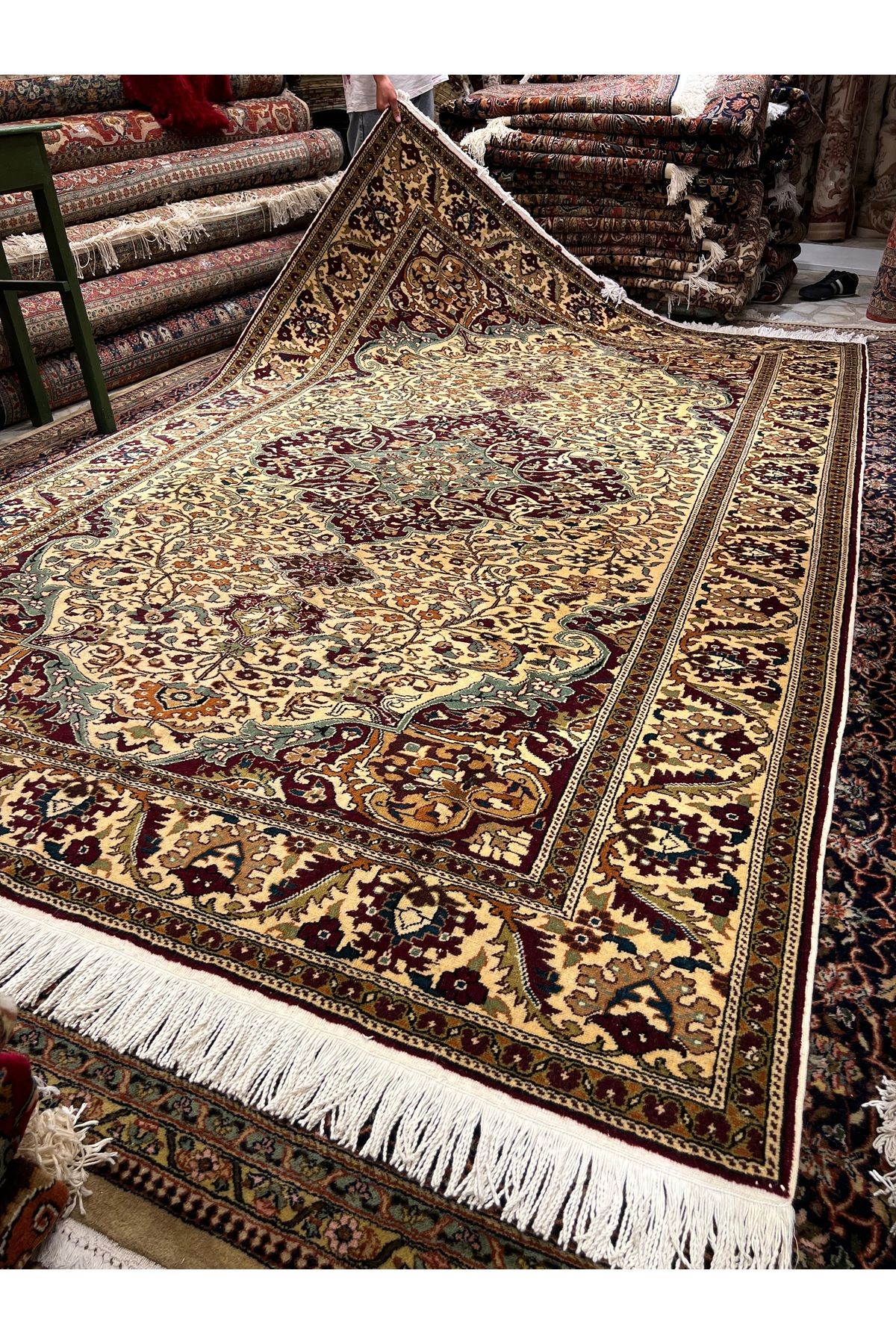 RD RAMAZAN DAĞ EL HALI SANATI El Dokuma Kayseri Hacılar Dokuması Birinci Sınıf Kalite Ebat 300x200