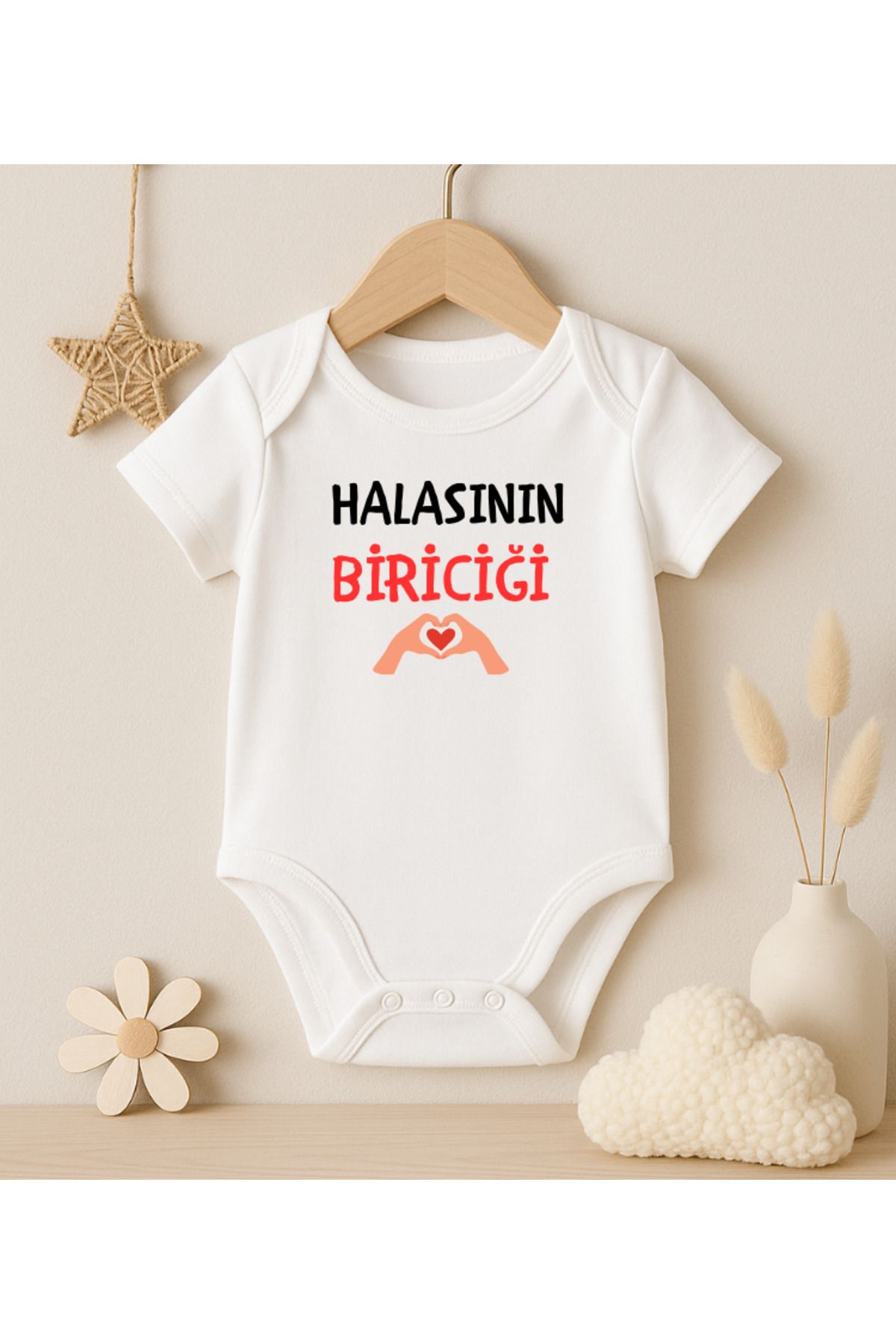 MODAT Halasının Bİriciği Yazılı Baskılı Bebek badi zıbın