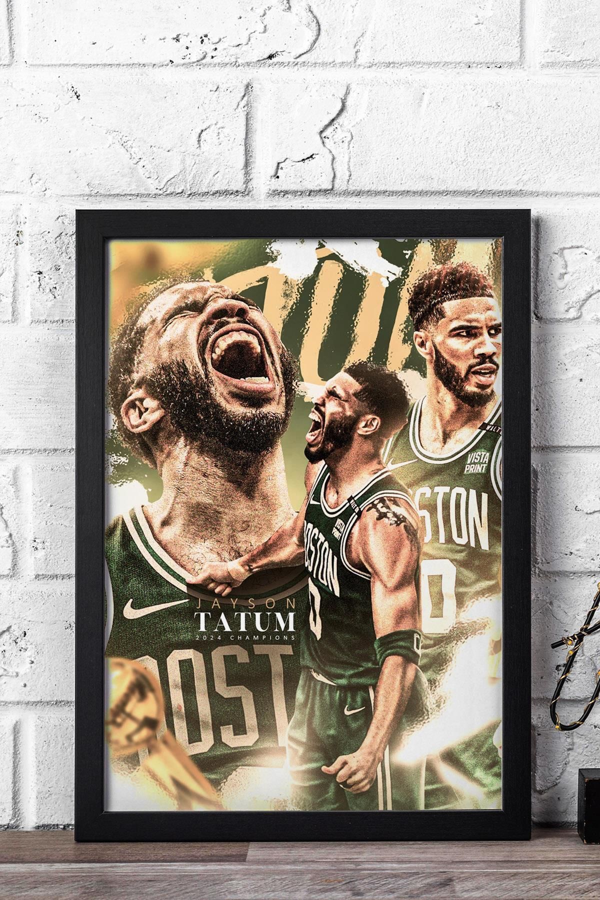 Saturn Jayson Tatum Çerçeveli Tablo - Basketbol NBA Posteri Tablo