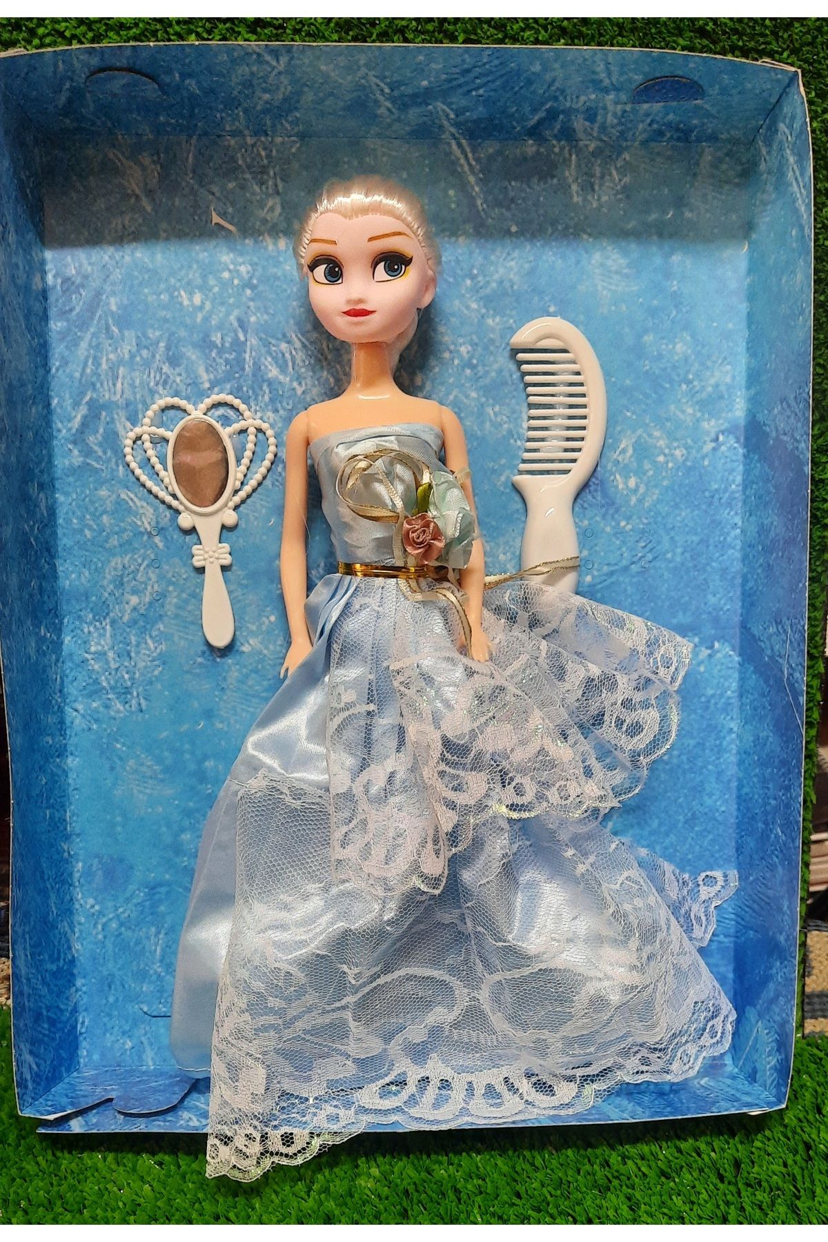 TOYSTAR Frozen Karlar Ülkesi Karakterli Oyuncak Bebek Tarak Ayna Aksesuarli 30 cm