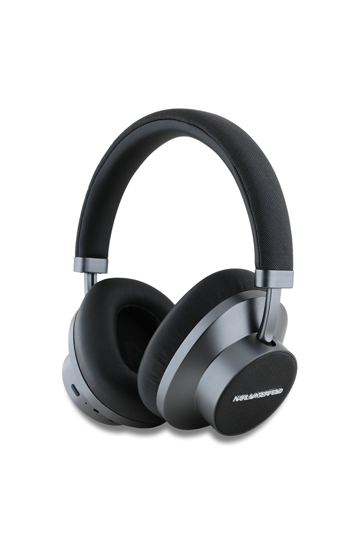 Karl Lagerfeld Lisanslı ANC/ENC Özellikli Saffiano Serisi Kulak Üstü Bluetooth Kulaklık v5.3 Siyah