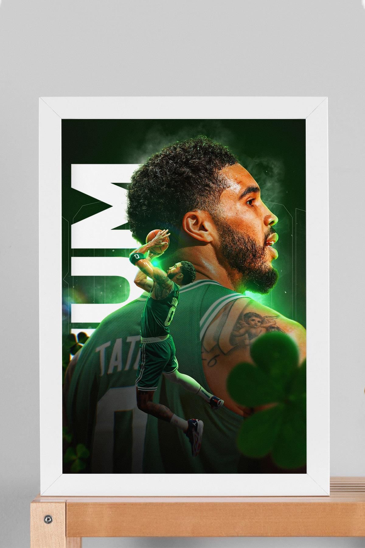 Saturn Jayson Tatum Çerçeveli Tablo - Basketbol NBA Posteri Tablo