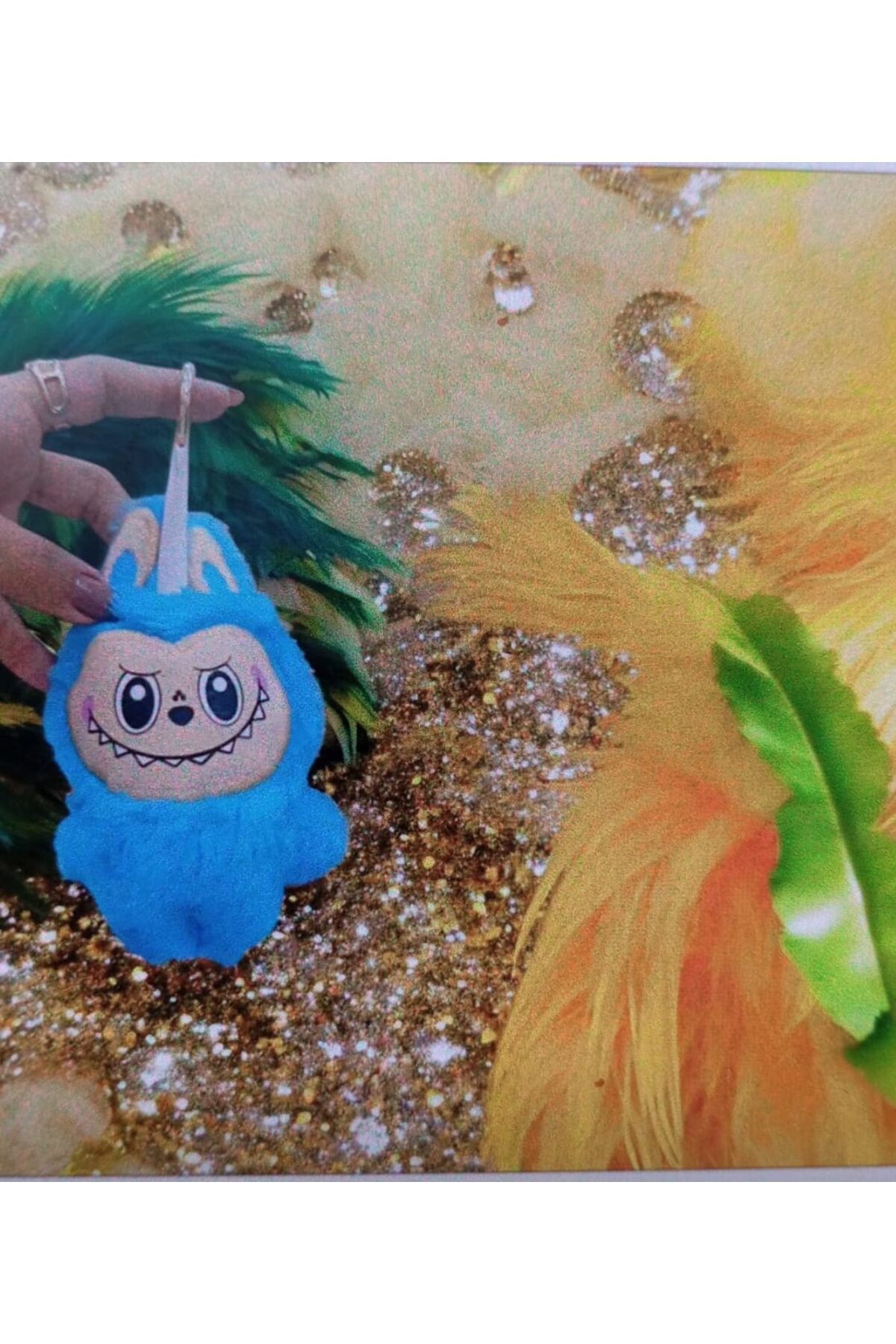 demirosa Pop Mart Labubu Kutusuz Labubu Peluş Oyuncak Anahtarlıklı Labubu , Sonny Angel(DUPE)