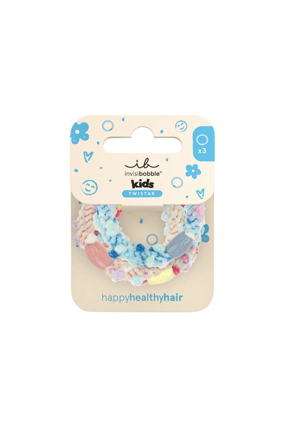 InvisiBooble IB TWISTAR KIDS Pom Pom Tie 3pc-4063528088796