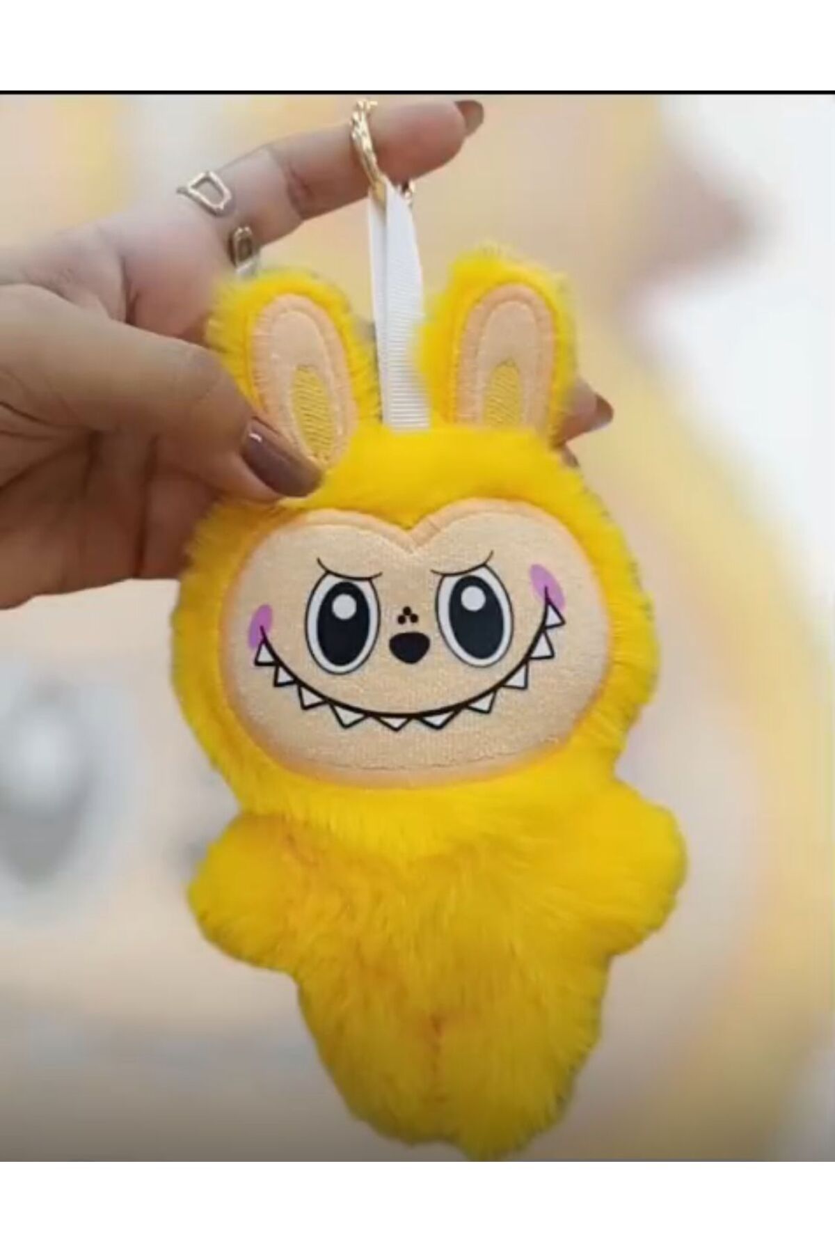 demirosa-Pop Mart Labubu Unboxed Labubu Plush Toy Labubu with Keychain, Sonny Angel (Dupe) 2