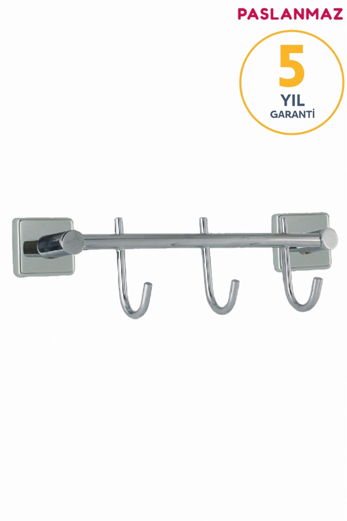 BanyomHome Paslanmaz Pirinç Karedeniz 3’Lü Set Askılık