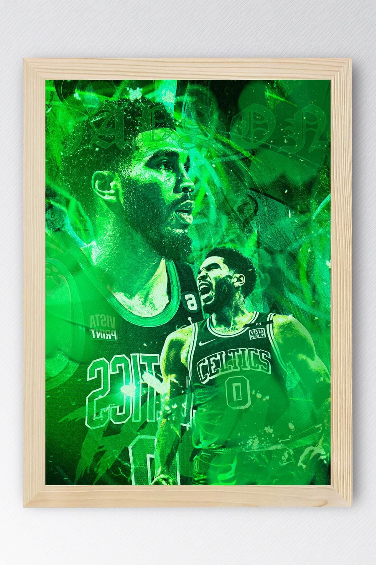 Saturn Jayson Tatum Çerçeveli Tablo - Basketbol NBA Posteri Tablo