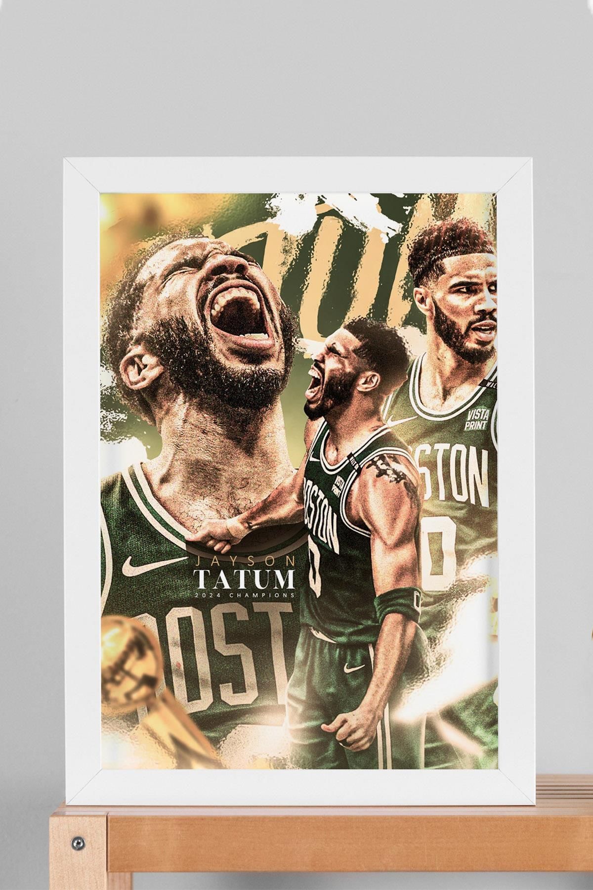 Saturn Jayson Tatum Çerçeveli Tablo - Basketbol NBA Posteri Tablo