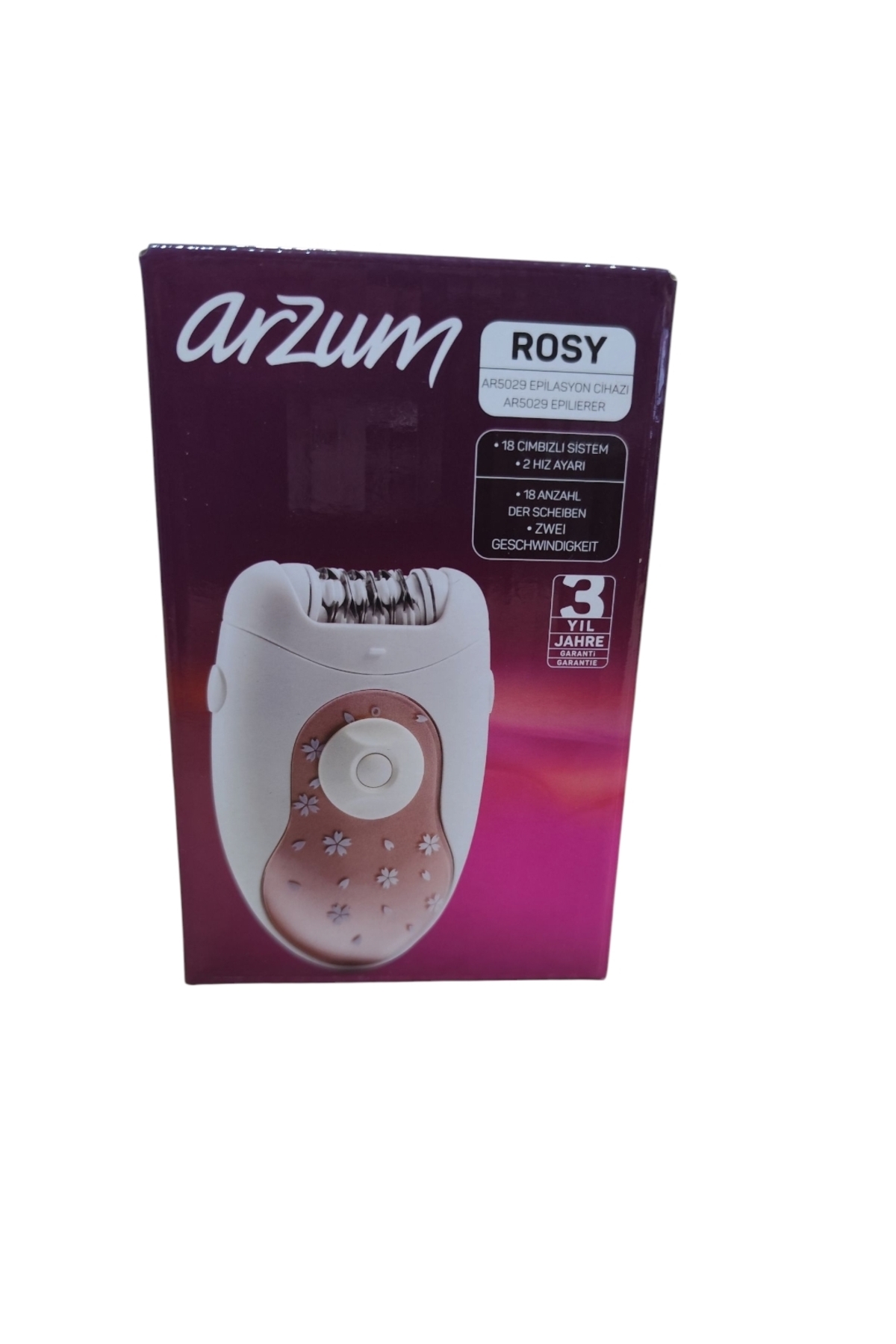  دستگاه اپیلاسیون تبیکیز AR5029 اپیلاتور سیم‌دار رزی — TBKBZEPLATORARZM000001  — تصویر 4 از 4